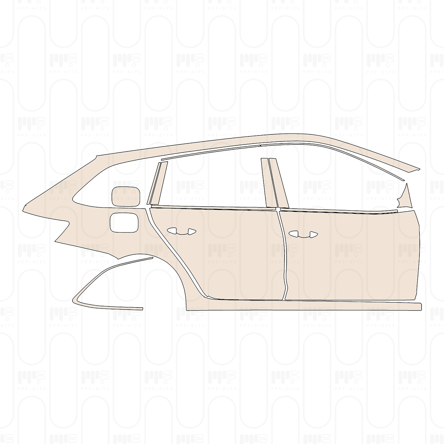 Pre-Cut PPF Skoda Octavia (EU) Estate Base 2023