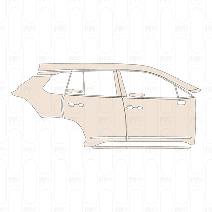 PPF precortado Toyota Corolla Cross (US) LE 2023