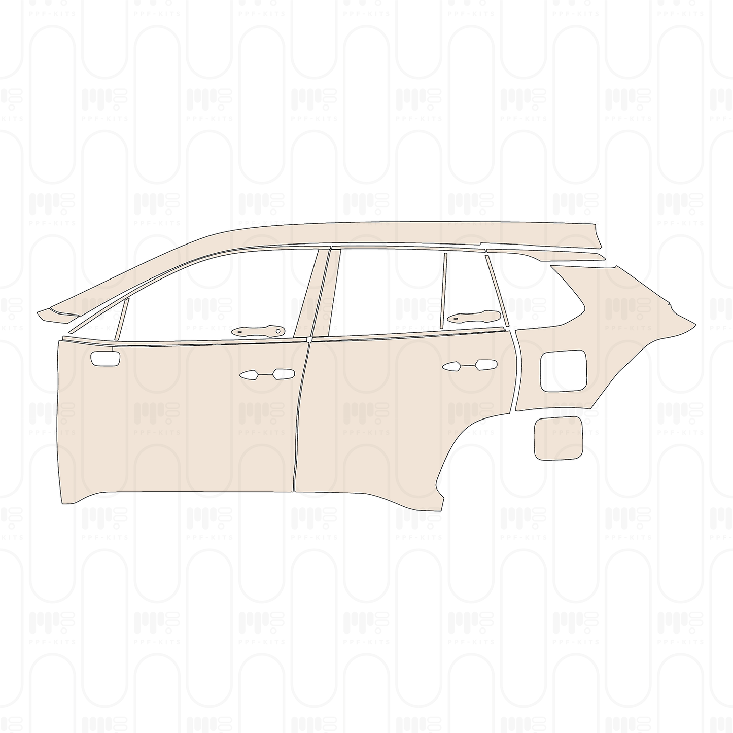 PPF precortado Toyota Corolla Cross (US) LE 2023