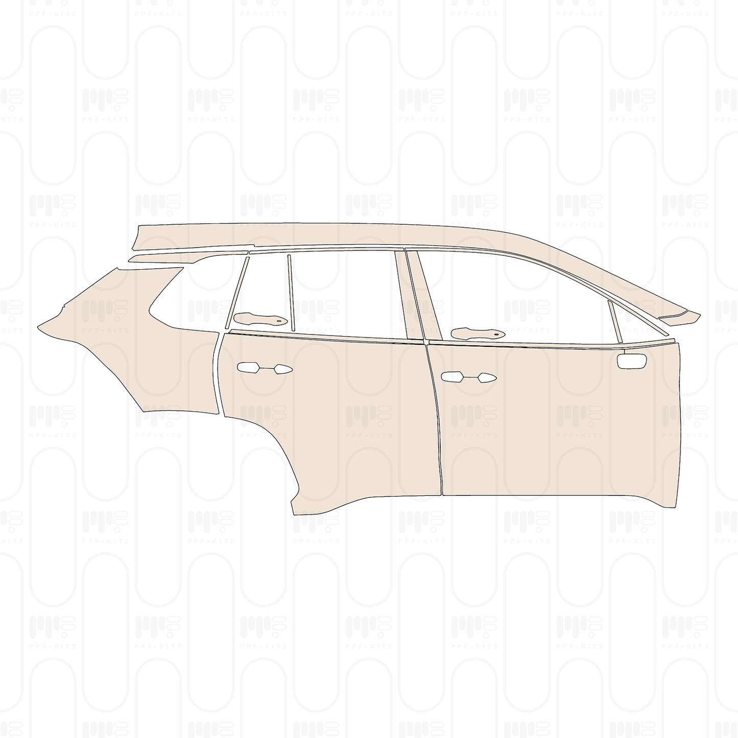 PPF precortado Toyota Corolla Cross (US) LE 2023