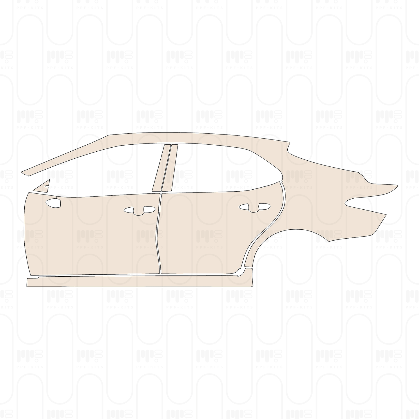 Pre-Cut PPF Toyota Camry (CN) Luxury 2022