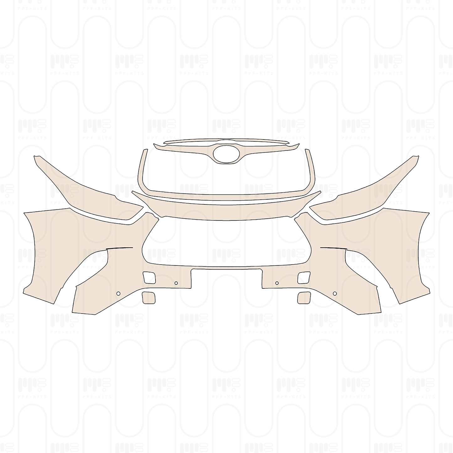 Pre-Cut PPF Toyota Highlander (US) Limited 2022