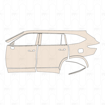 Pre-Cut PPF Toyota Highlander (US) Limited 2022