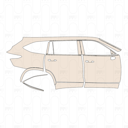 Pre-Cut PPF Toyota Highlander (US) Limited 2022