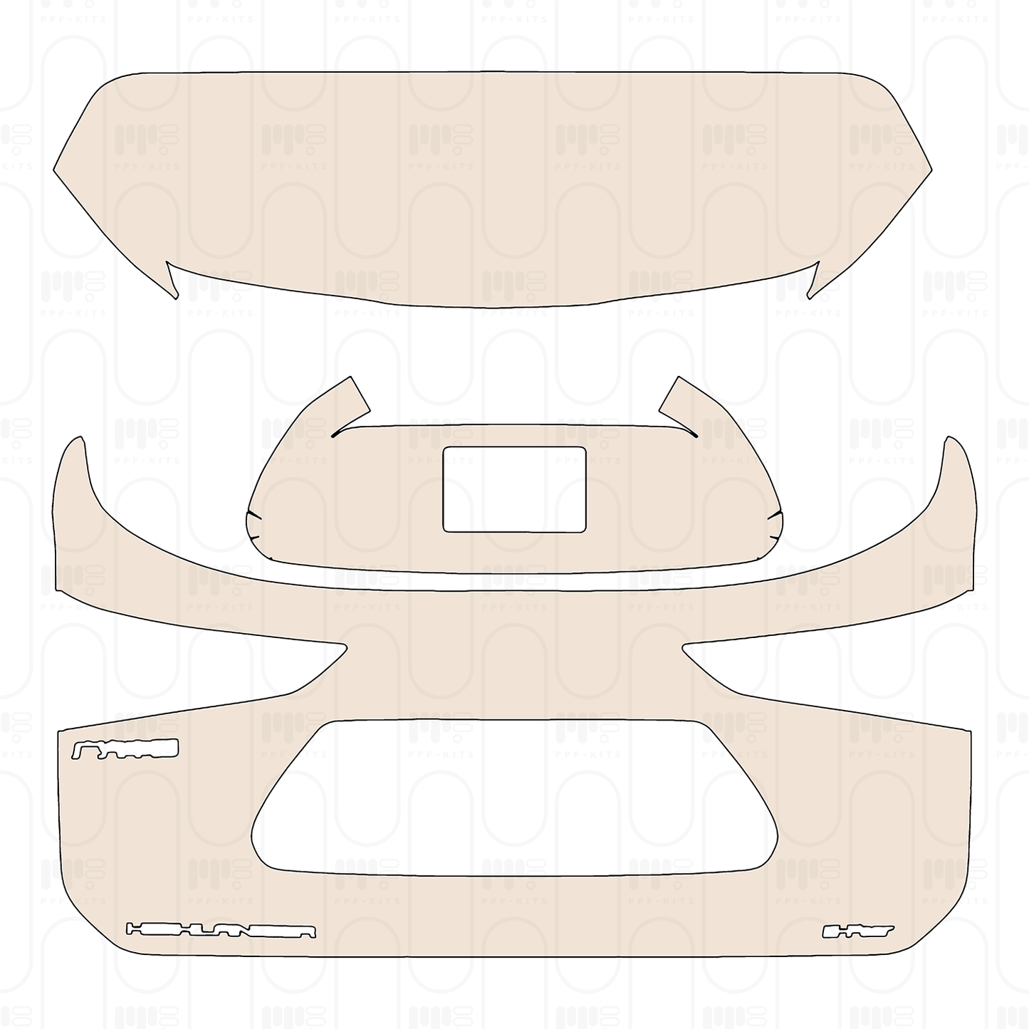 PPF precortado Toyota Highlander (CN) 2023
