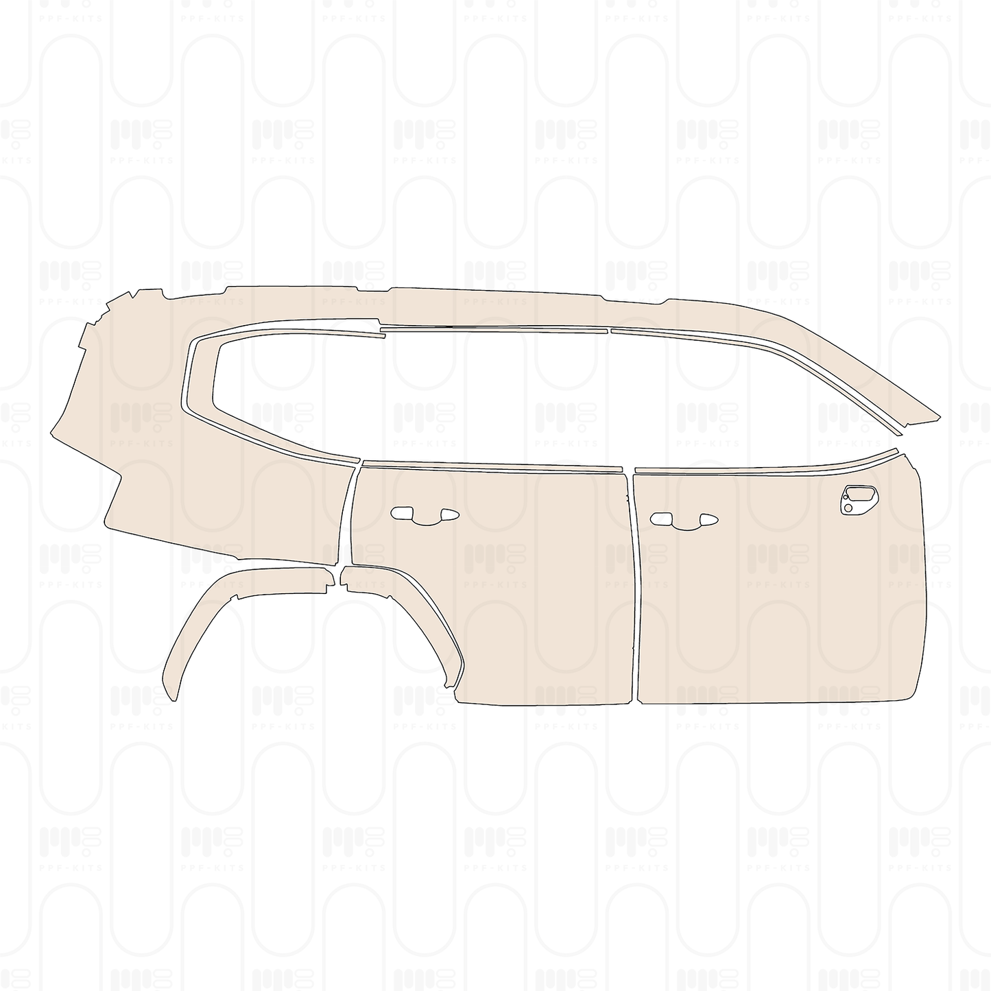 PPF precortado Toyota Land Cruiser Base 2023