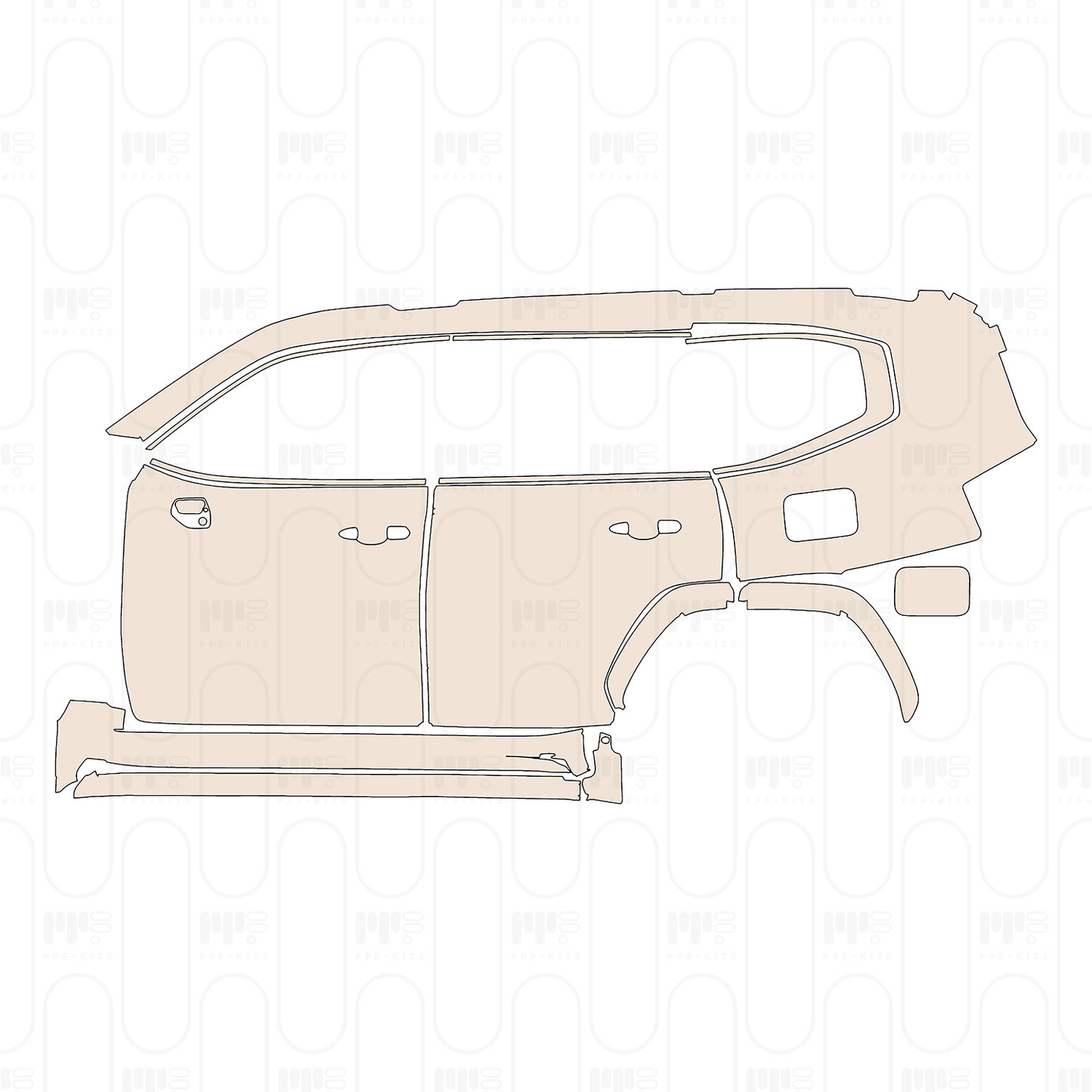 PPF precortado Toyota Land Cruiser GR Sport 2022