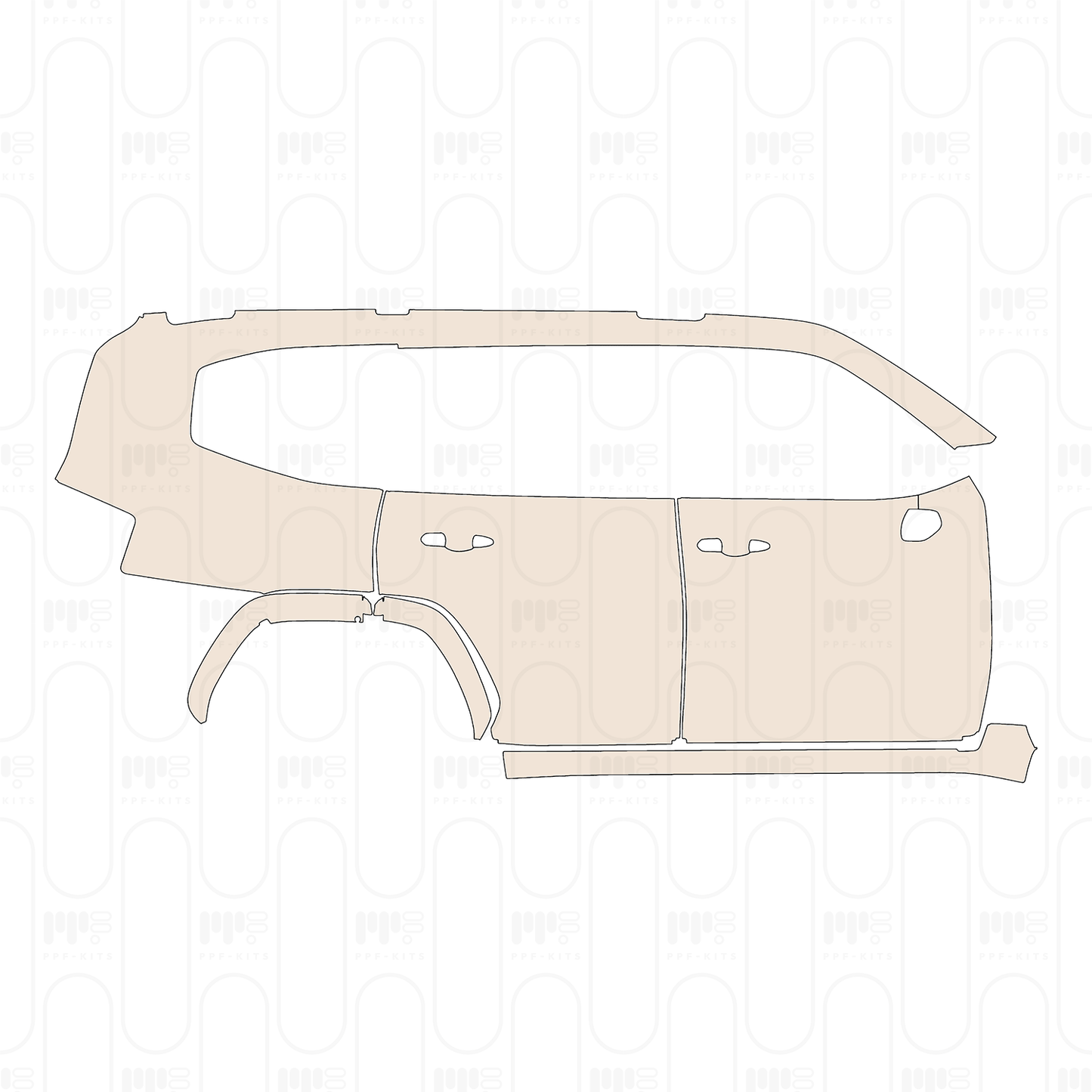 Pre-Cut PPF Toyota Land Cruiser (ME) GR-Sport 2023