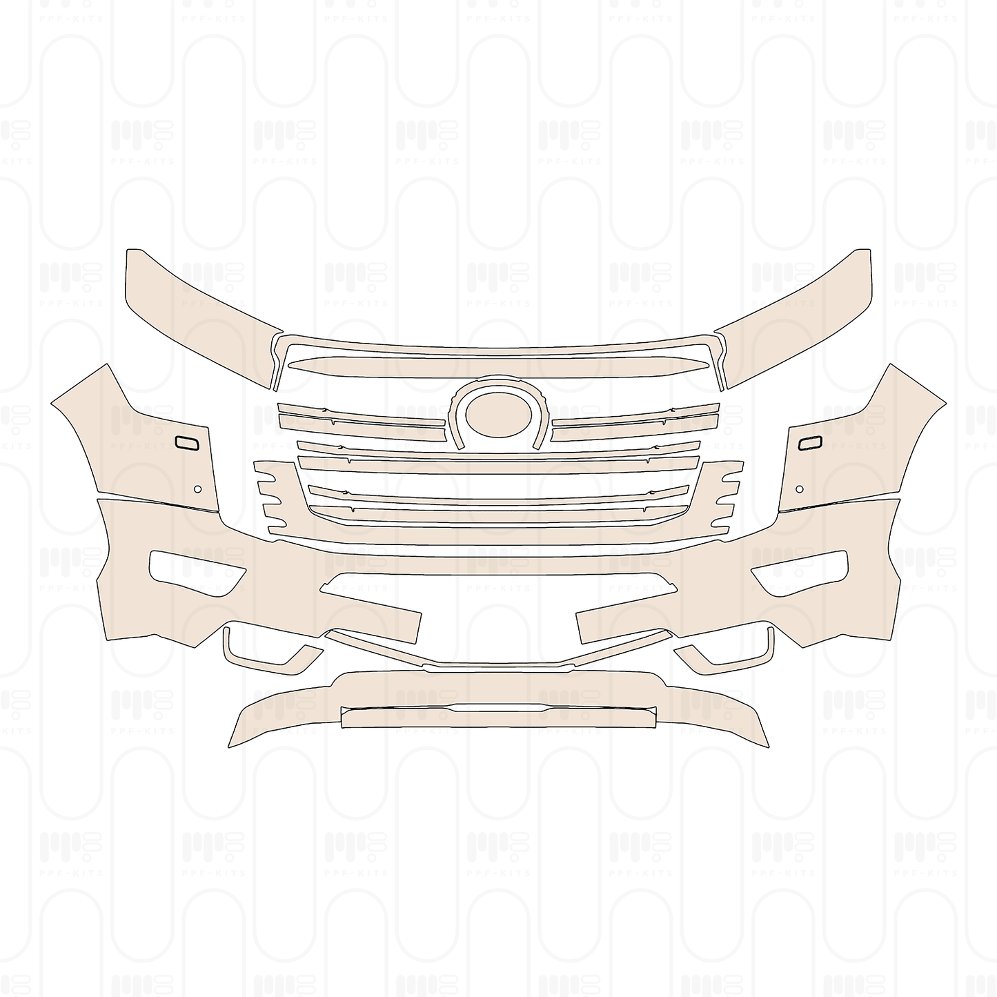 Pre-Cut PPF Toyota Land Cruiser (ME) GXR 2023