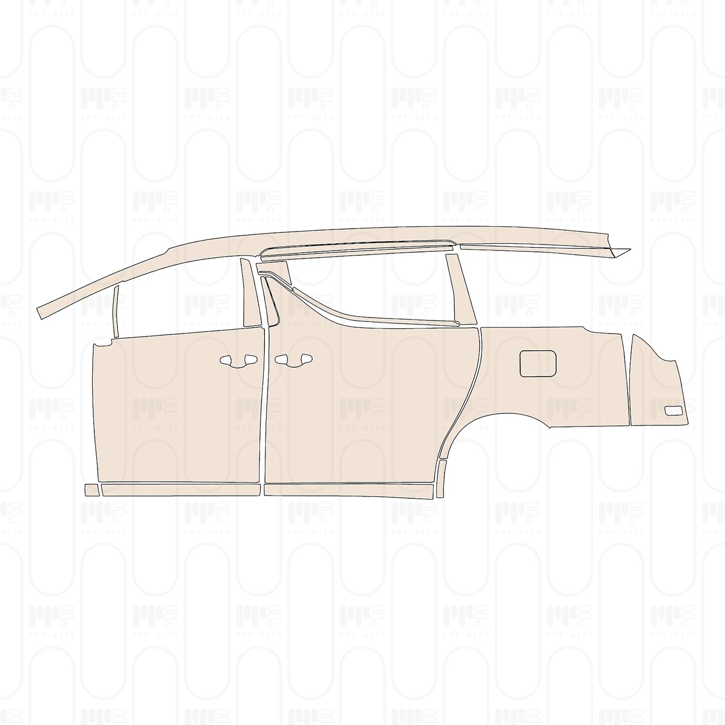 PPF precortado Toyota Alphard Executive Lounge 2022