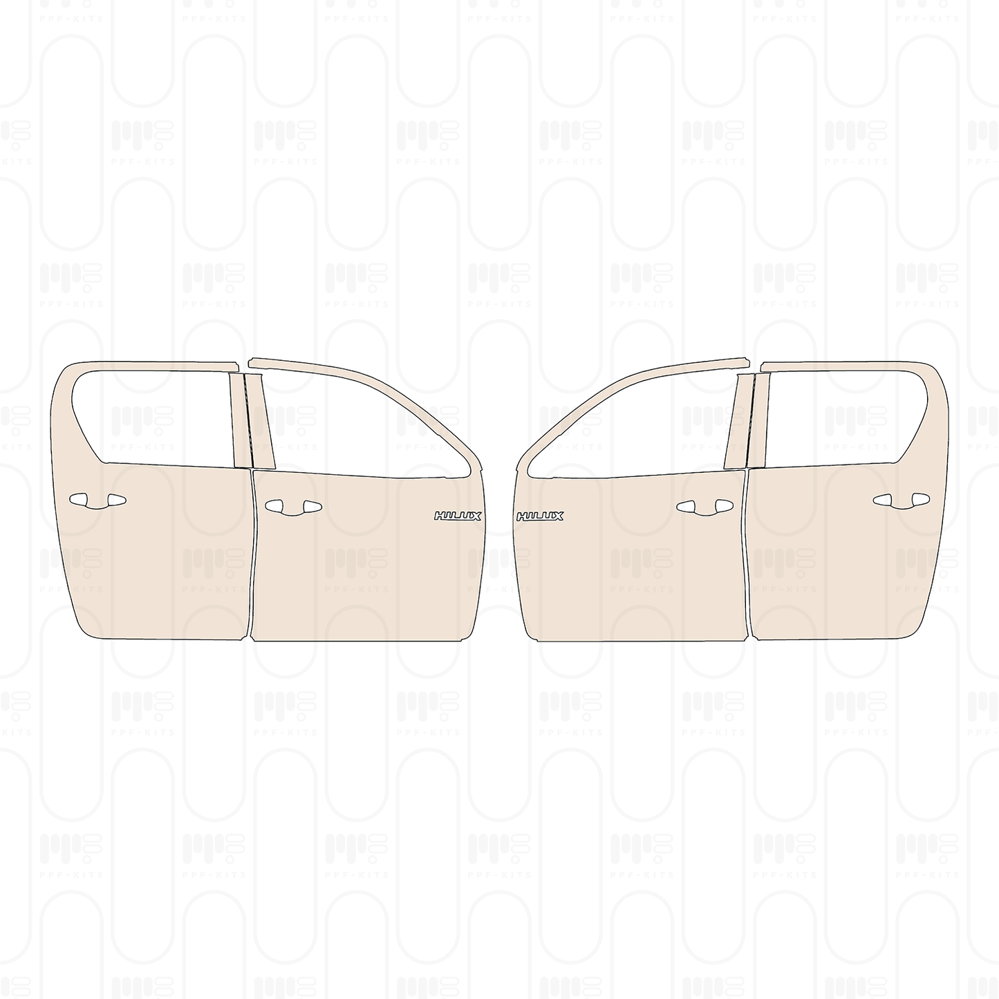PPF precortado Toyota Hilux (EU) Double Cab Invincible X 2023