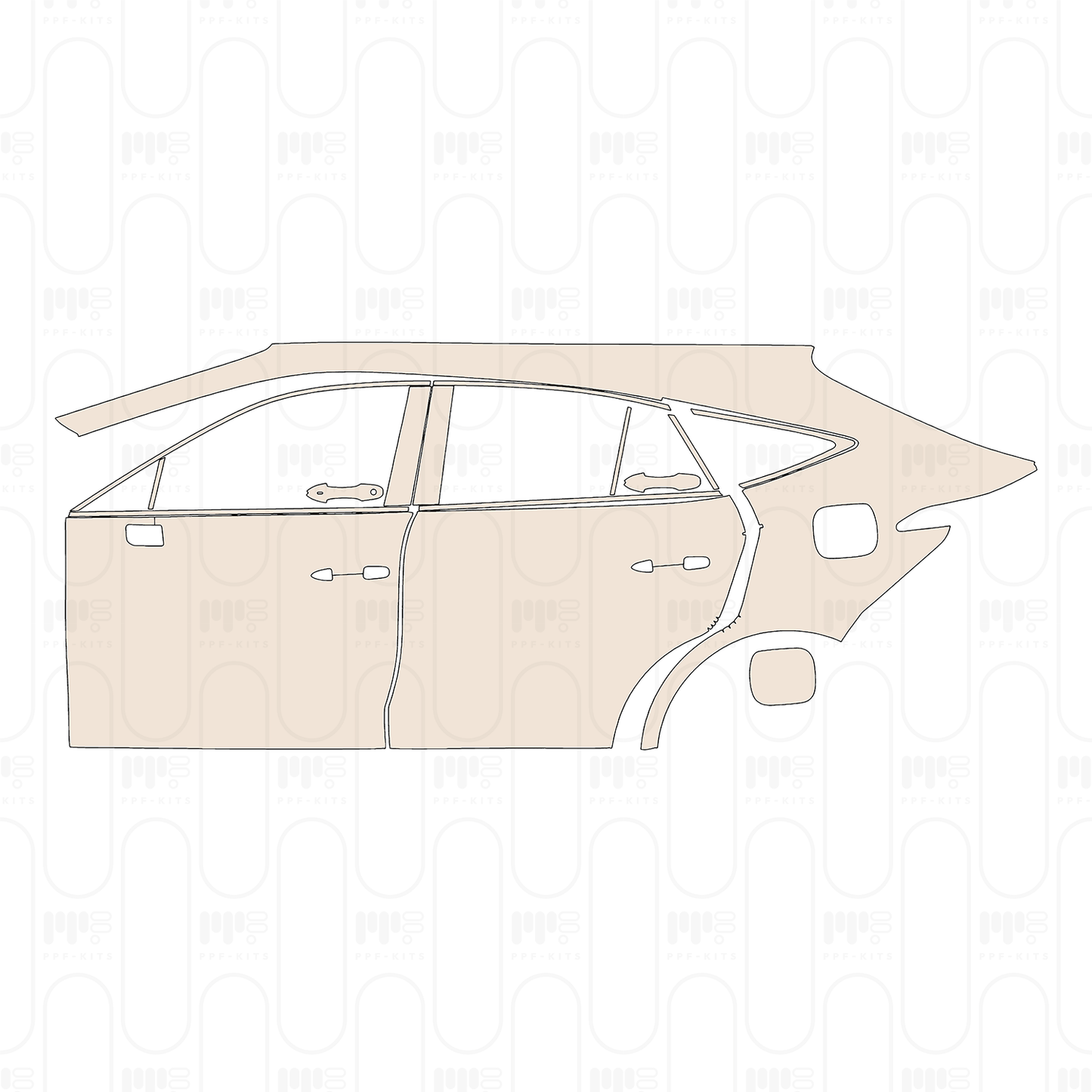 PPF precortado Toyota Harrier (CN) 2023