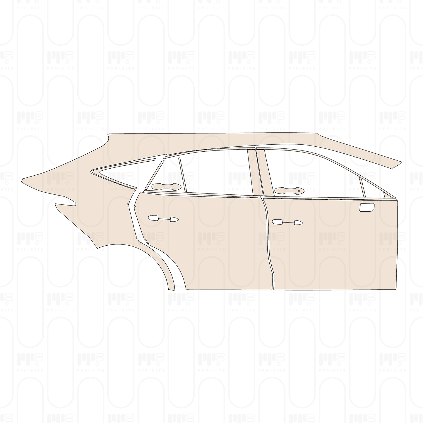 PPF precortado Toyota Harrier (CN) 2023