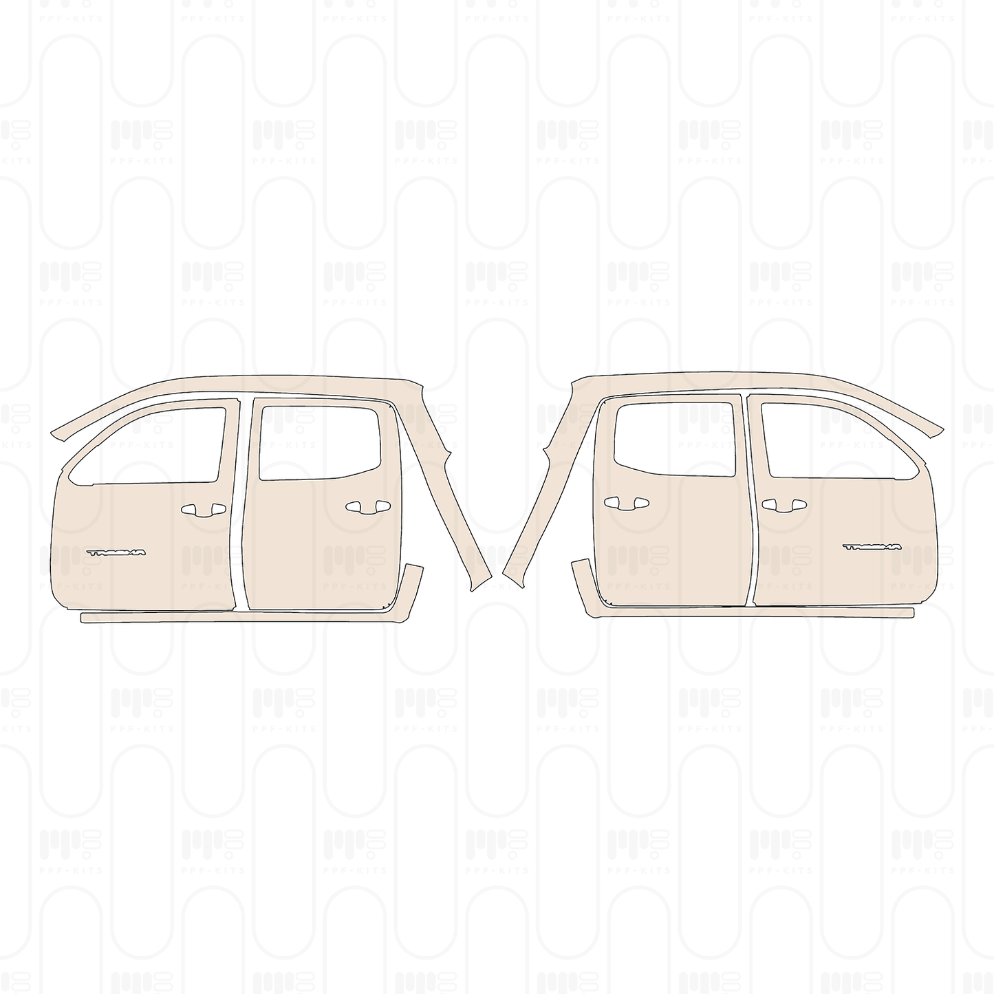 Pre-Cut PPF Toyota Tacoma Double Cab SR5 2022