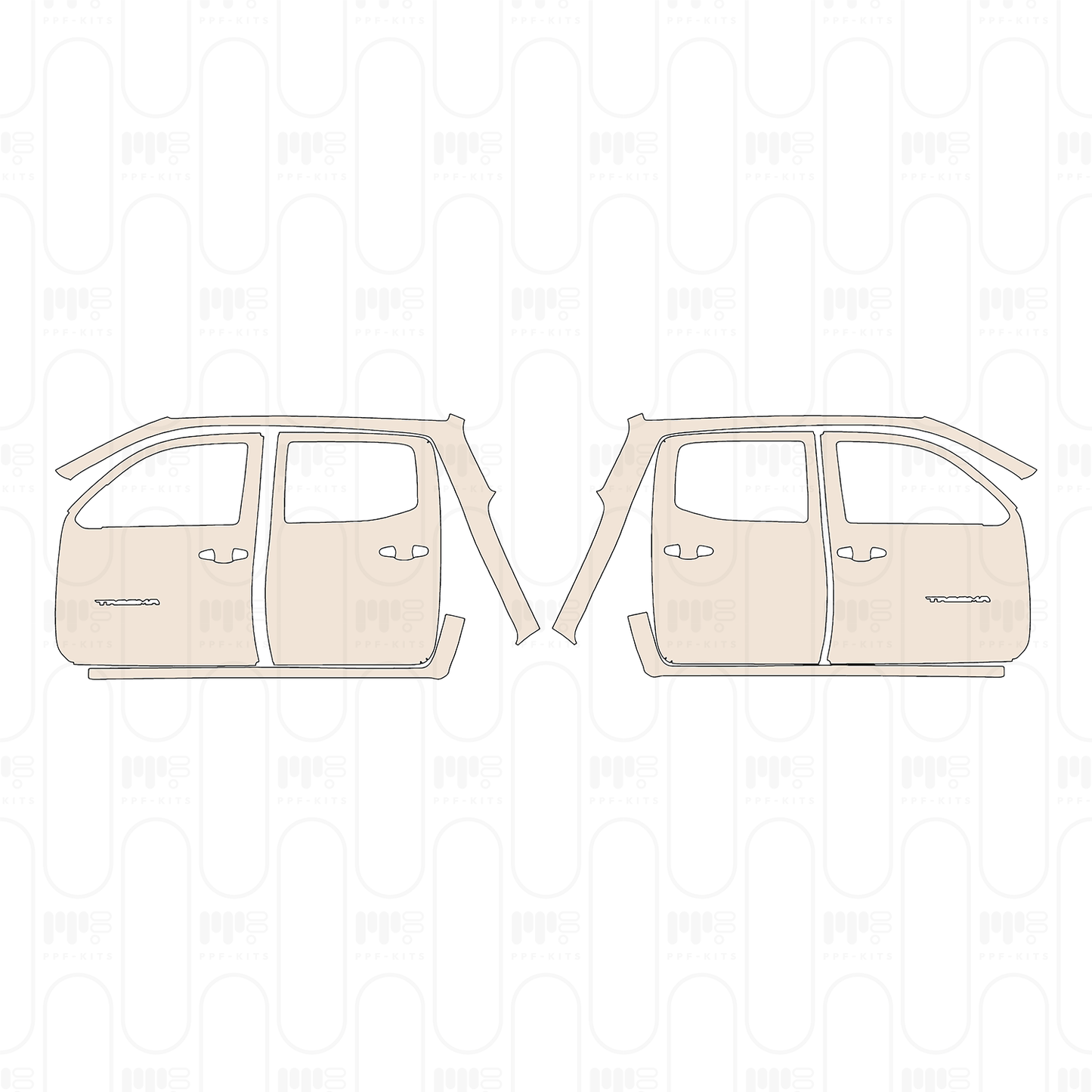 Pre-Cut PPF Toyota Tacoma Double Cab SR5 2022