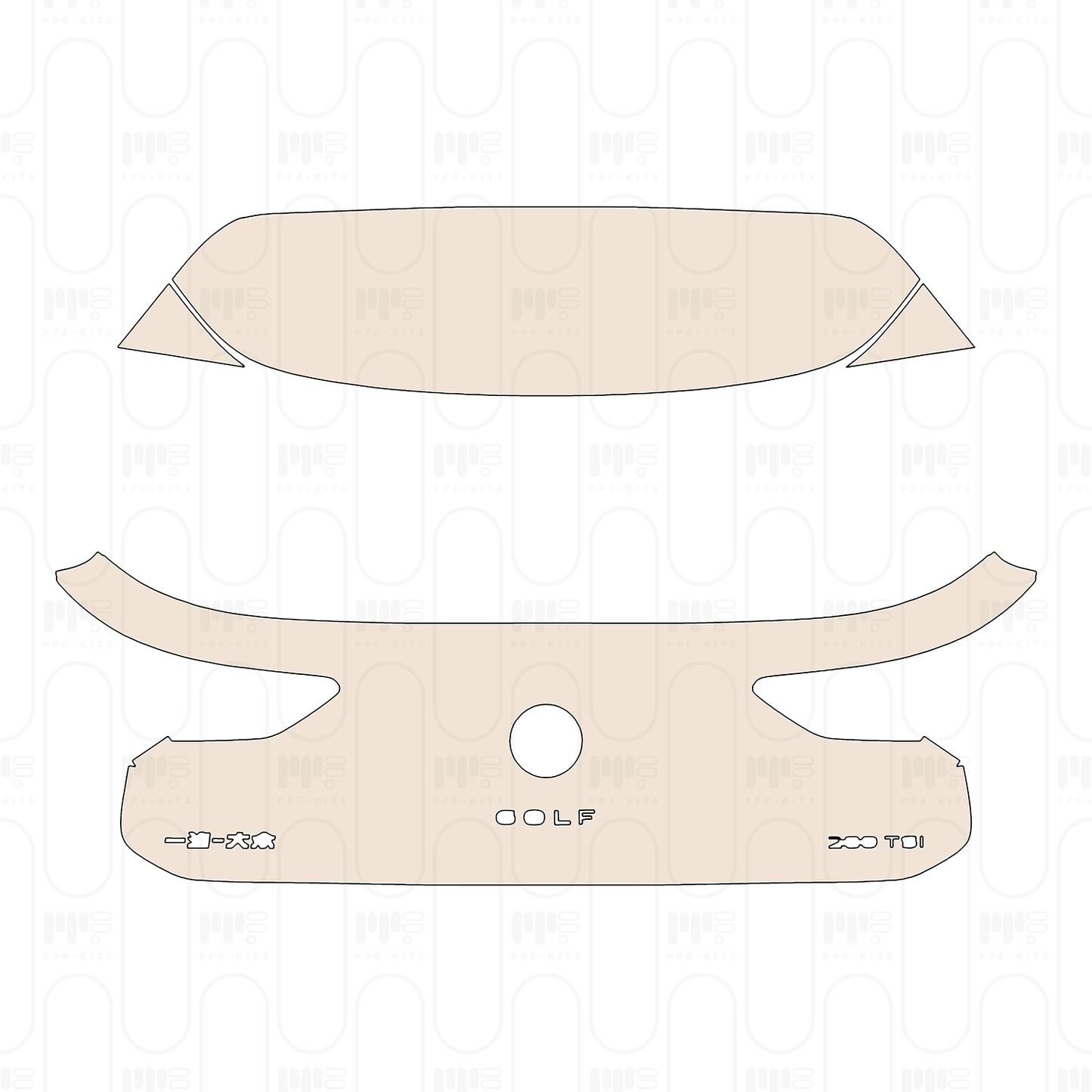 Pre-Cut PPF Volkswagen Golf Base 2022