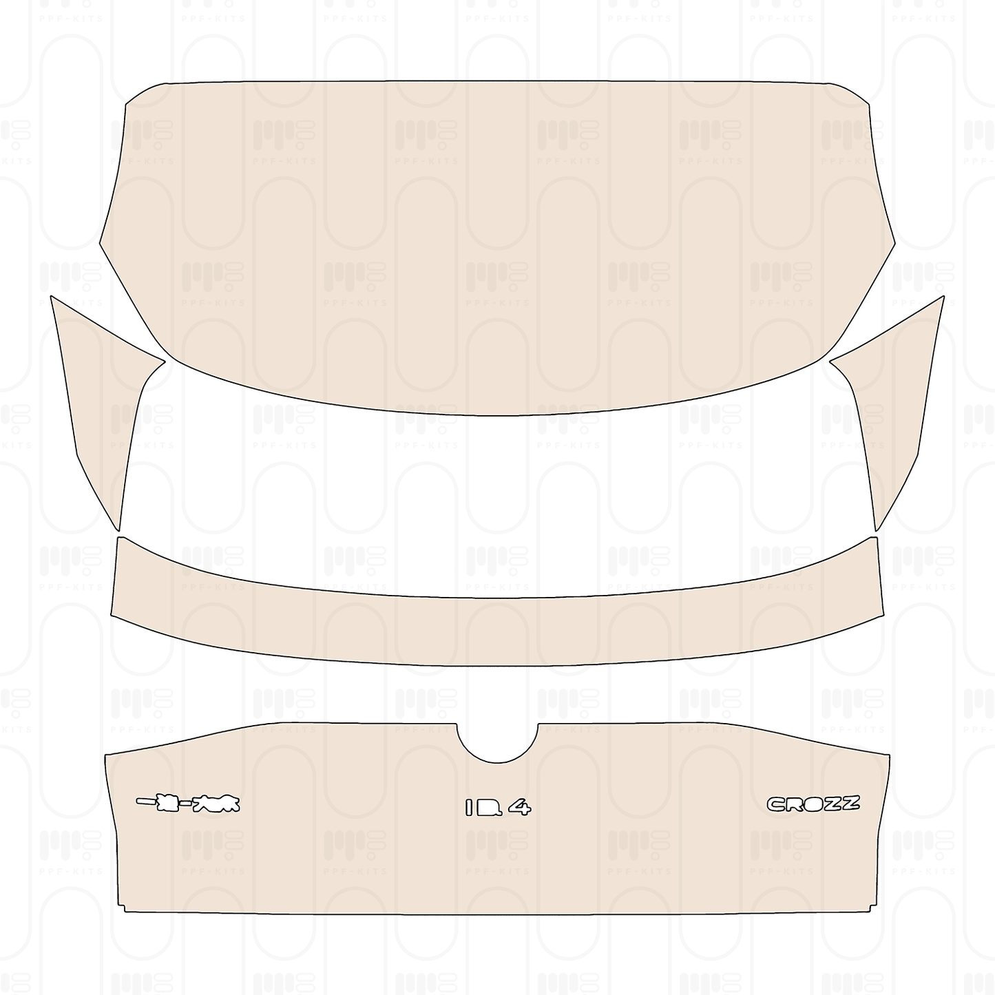 PPF precortado Volkswagen ID.4 (CN) Crozz 2023