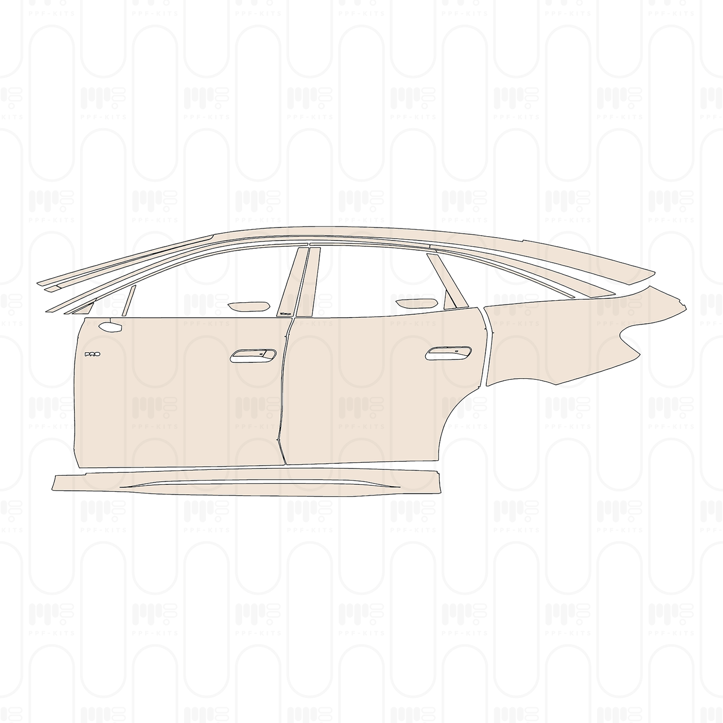 Pre-Cut PPF Volkswagen ID.7 VIZZION (CN) 2023