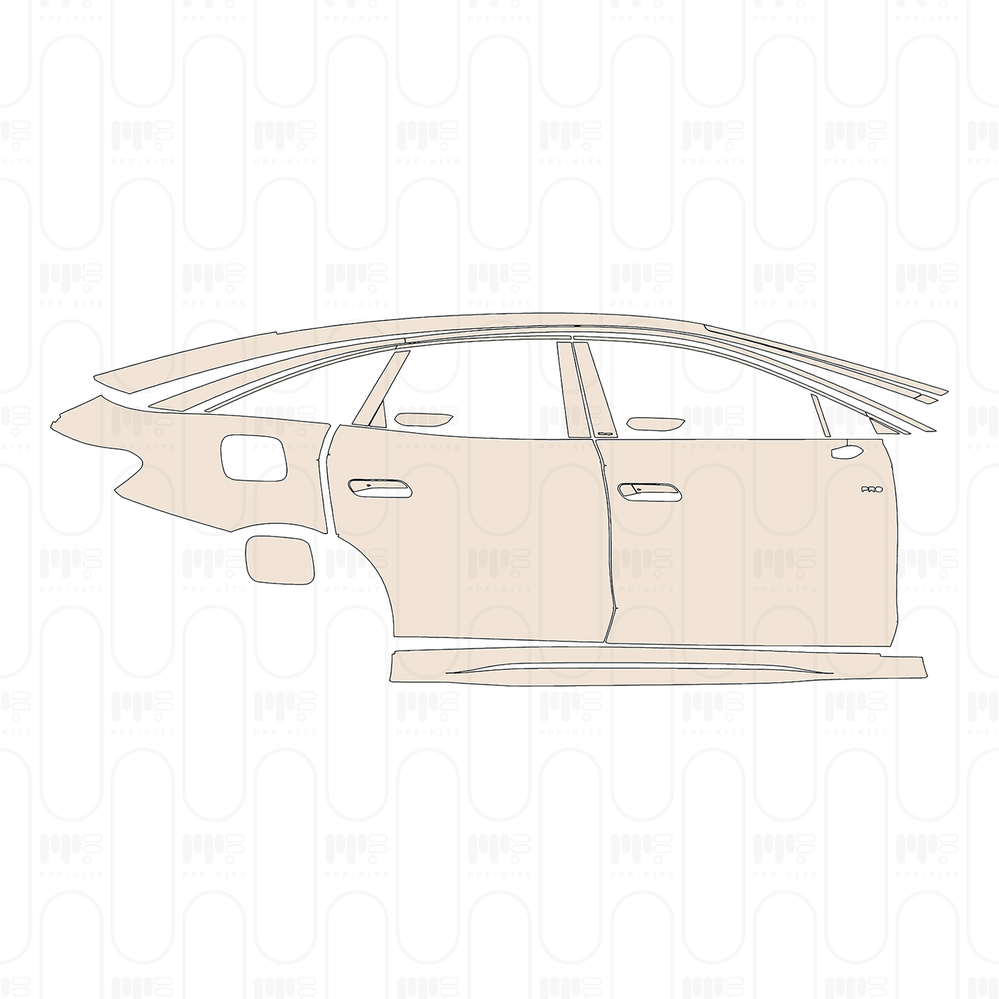 Pre-Cut PPF Volkswagen ID.7 VIZZION (CN) 2023