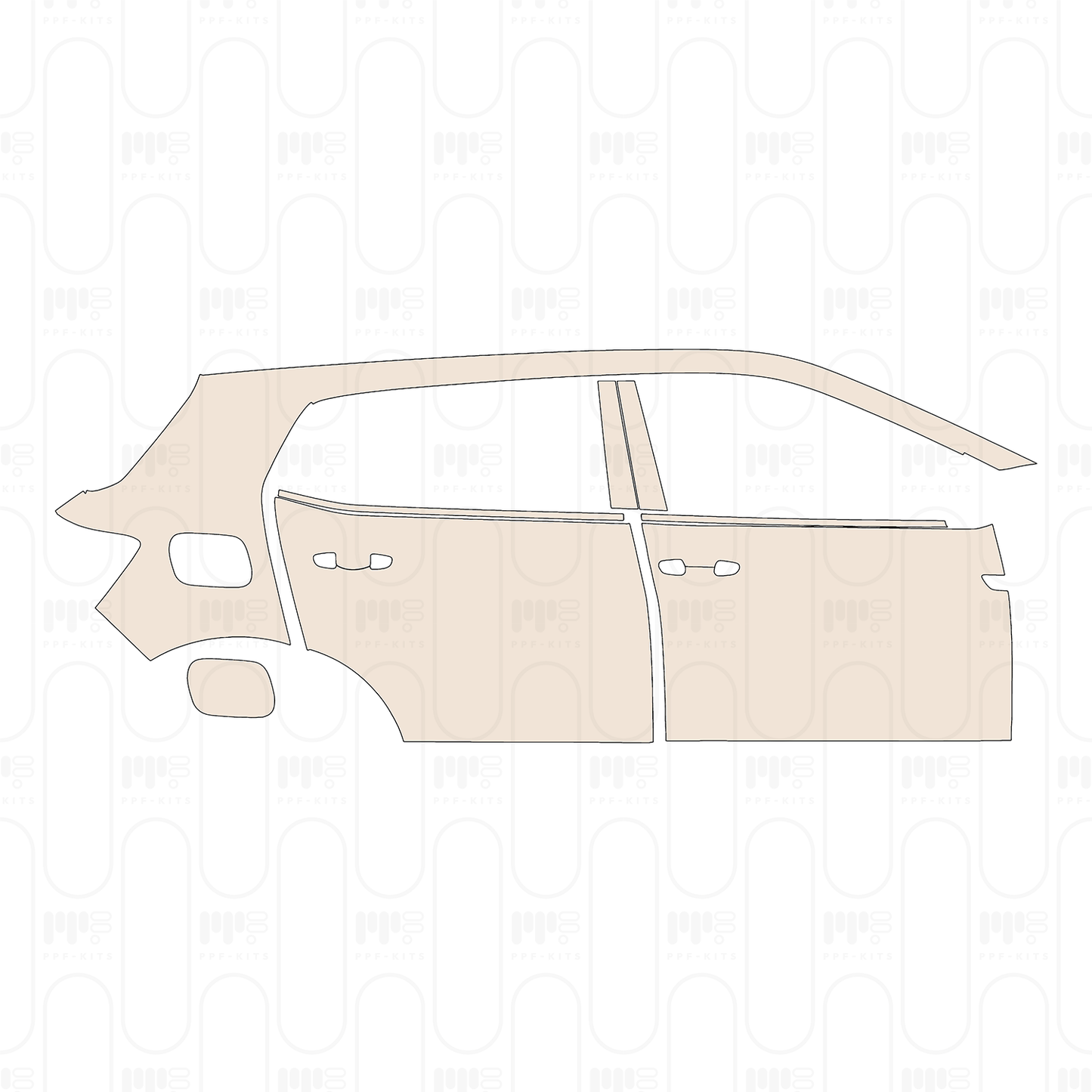 Pre-Cut PPF Volkswagen T-Cross (BR) 2023