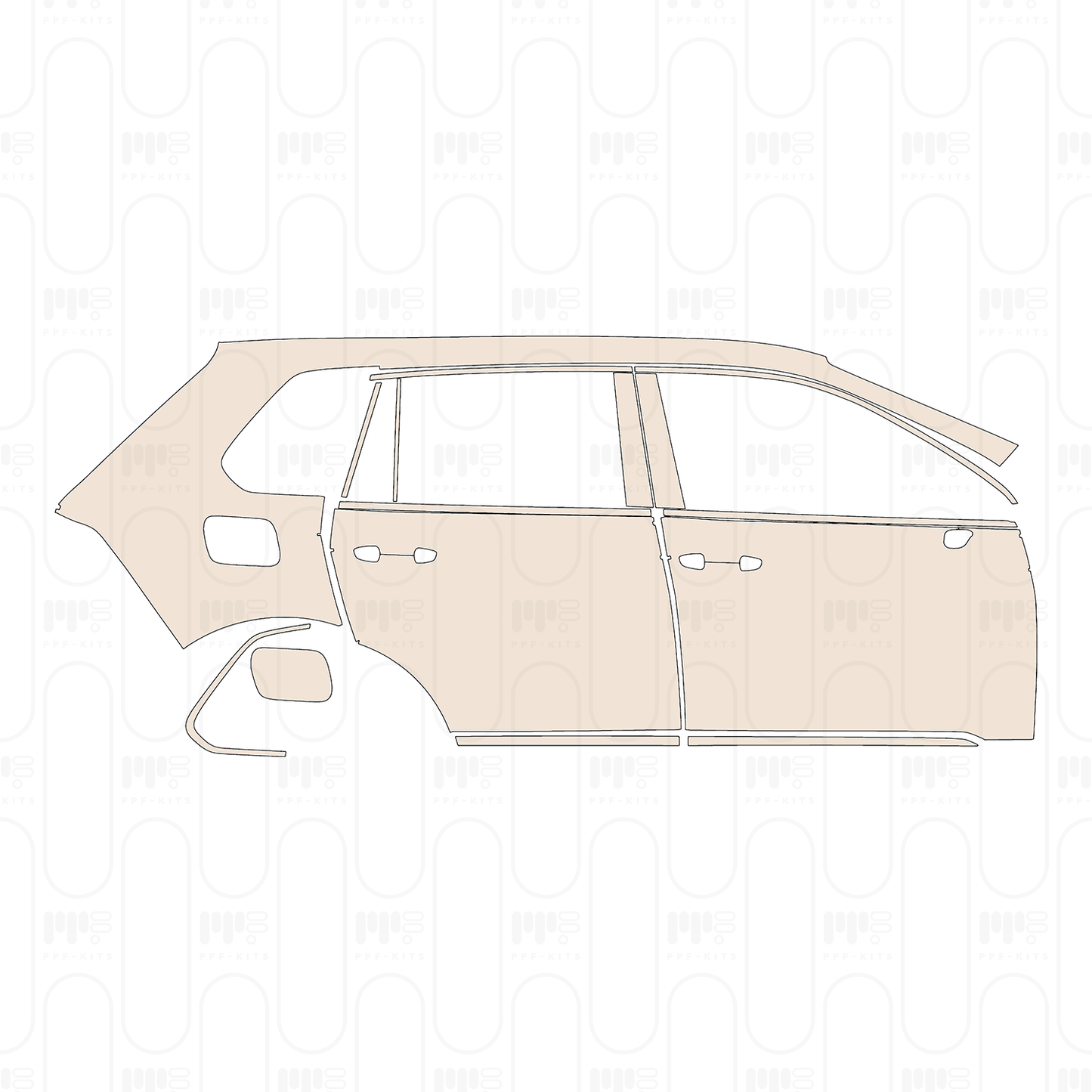 PPF precortado Volkswagen Tiguan (EU) Elegance 2023