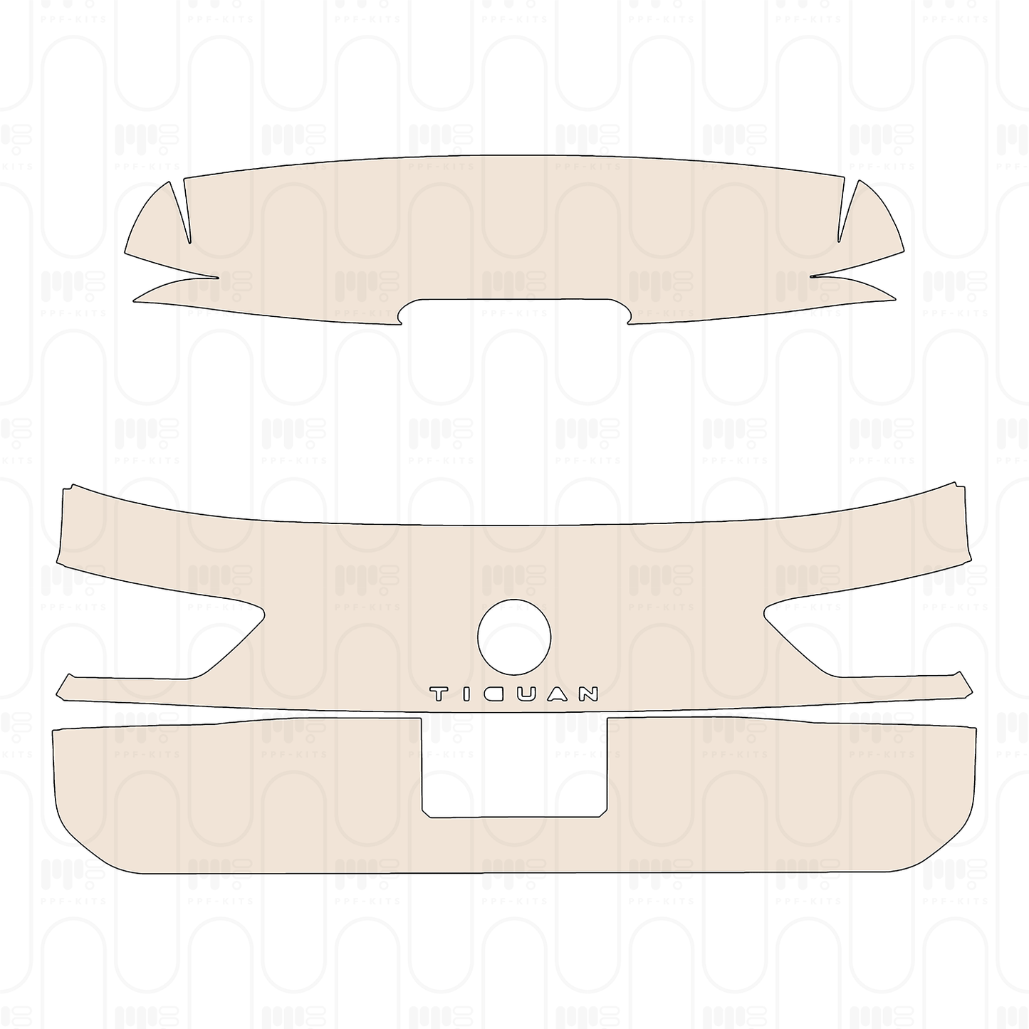 Pre-Cut PPF Volkswagen Tiguan (US) S 2022