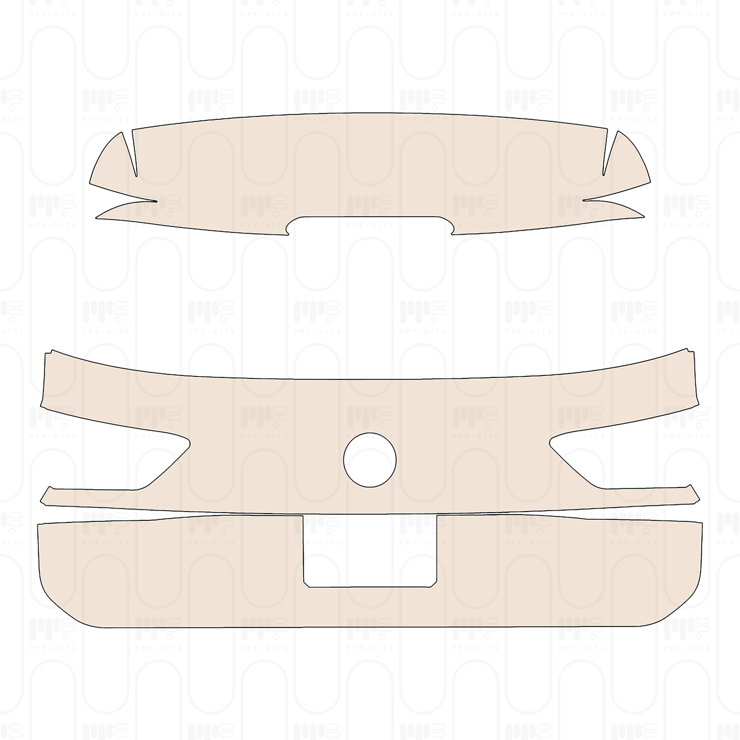 PPF precortado Volkswagen Tiguan (EU) R 2023