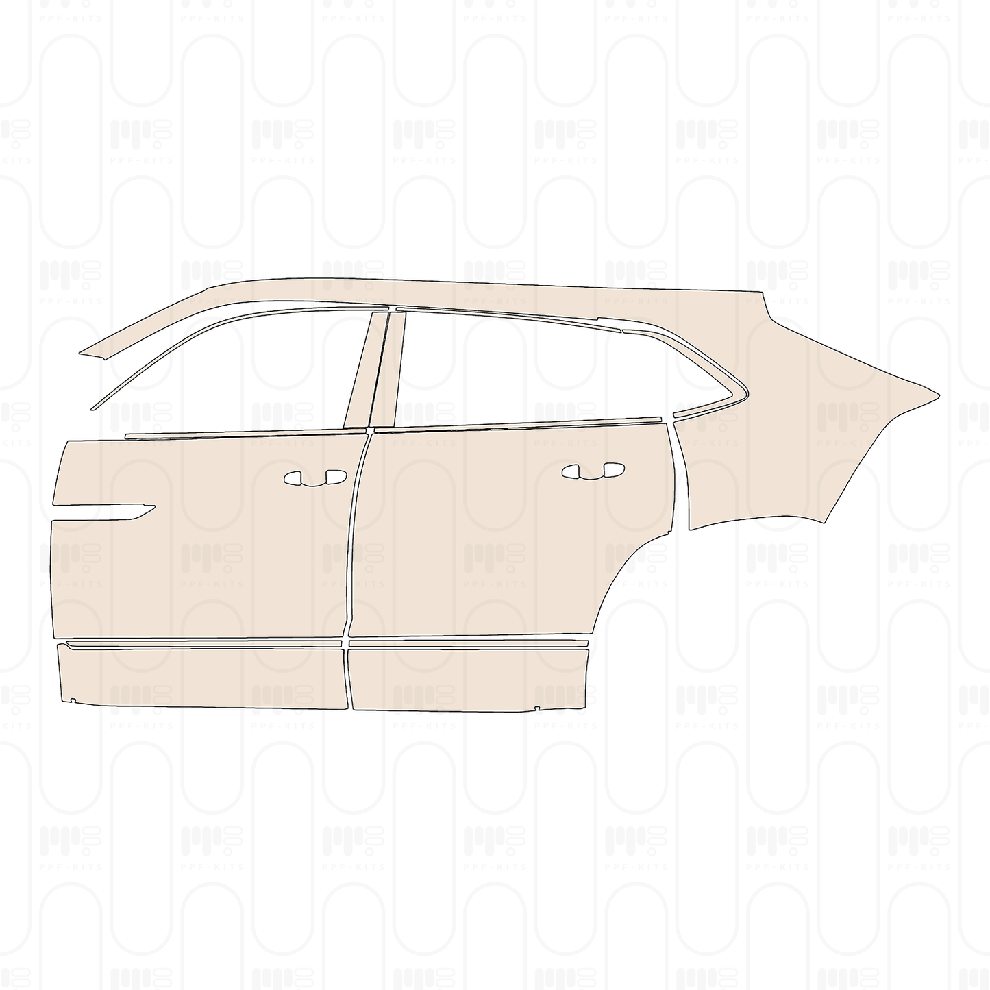 PPF precortado Volkswagen Atlas Cross Sport (US) SEL R-Line 2023