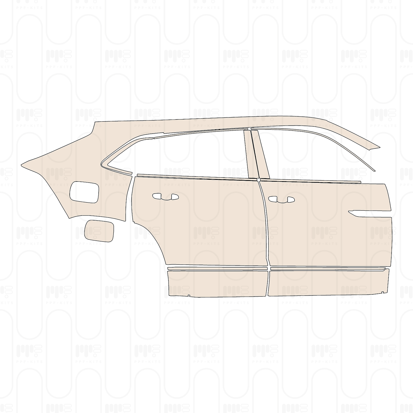 PPF precortado Volkswagen Atlas Cross Sport (US) SEL R-Line 2023