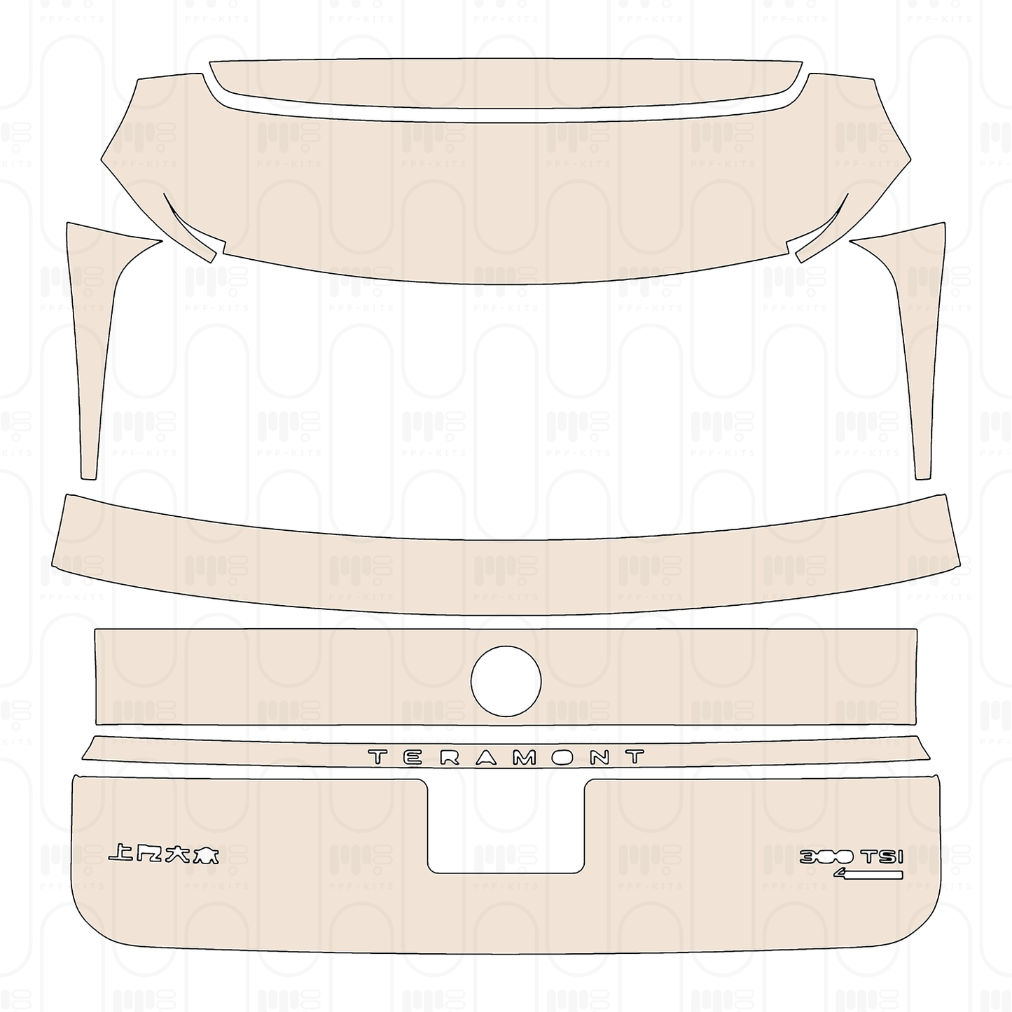 PPF precortado Volkswagen Teramont 2023