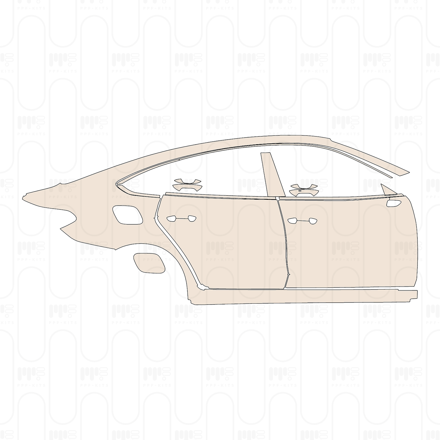 Pre-Cut PPF Volkswagen Lamando L (CN) Base 2022