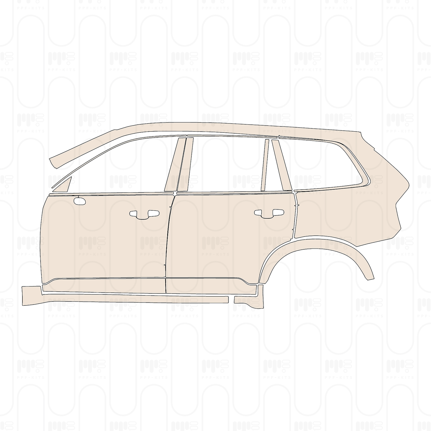 PPF precortado Volvo XC90 R-Design 2022