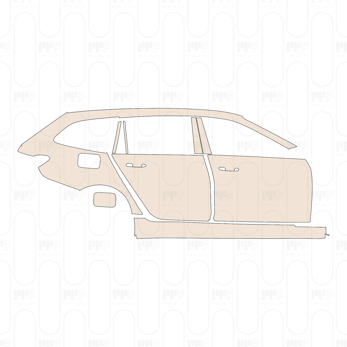 PPF precortado BMW 3 Series Touring M340i 2022