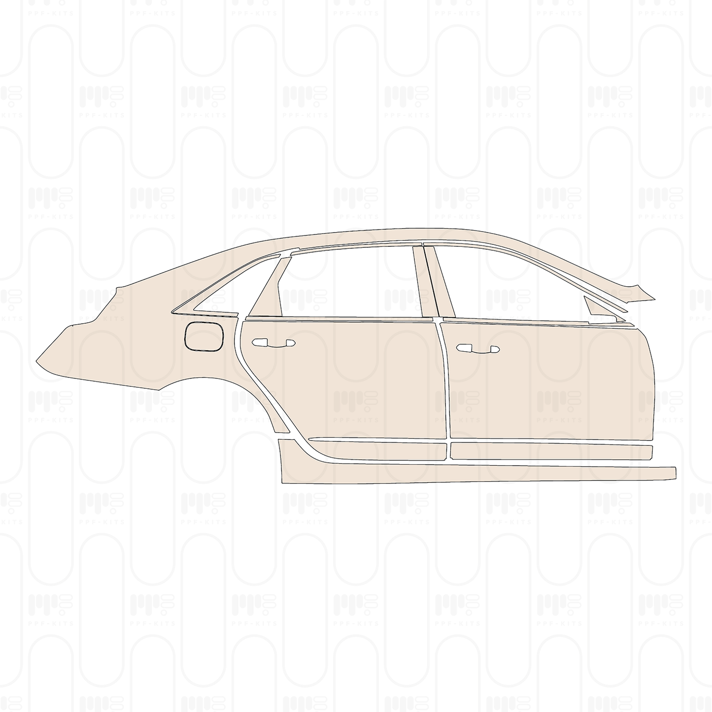 Pre-Cut PPF Cadillac CT6 Base 2022
