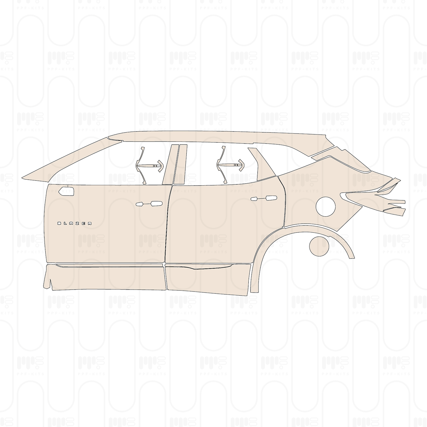 PPF precortado Chevrolet Blazer Premier 2022