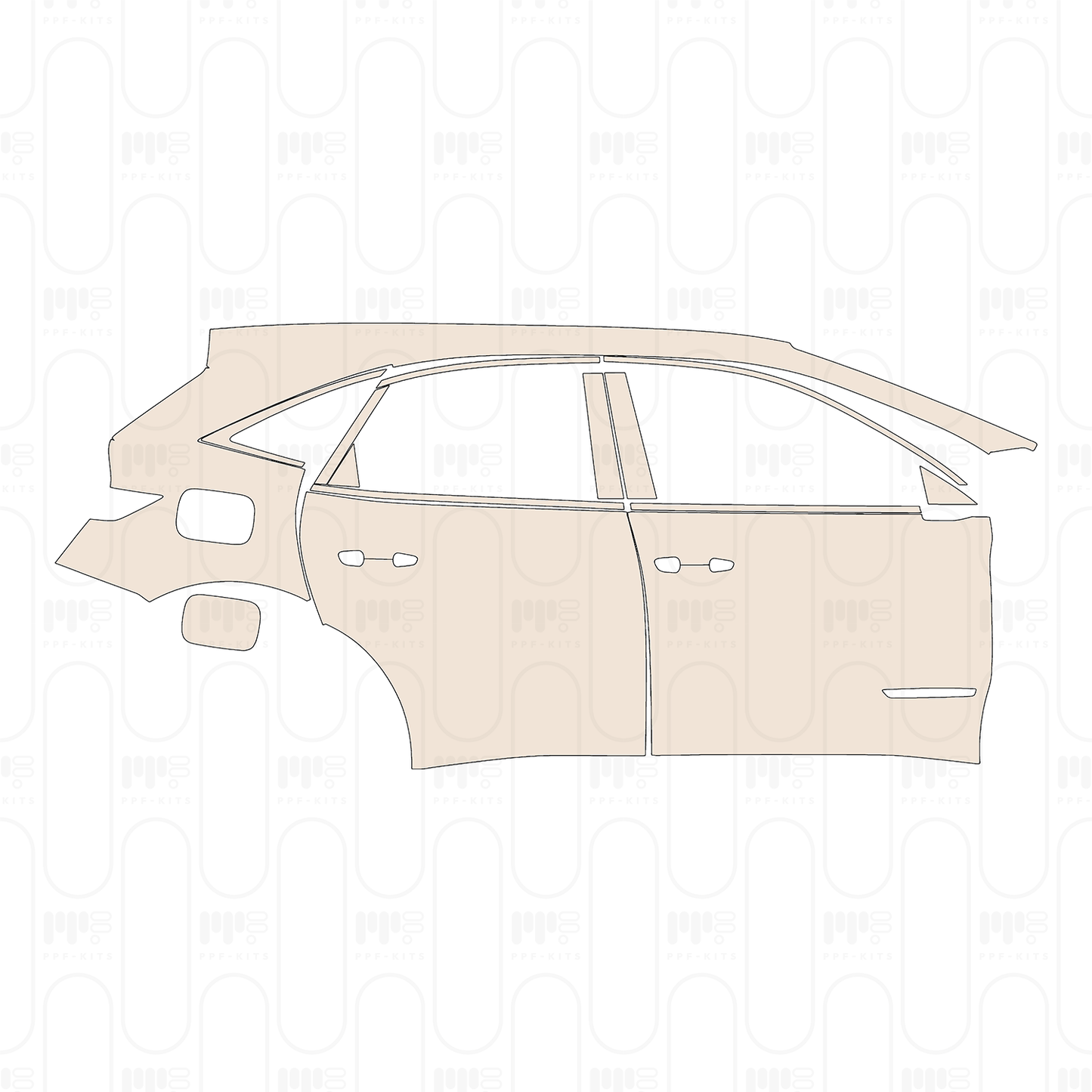Pre-Cut PPF DS Automobiles DS 7 2022