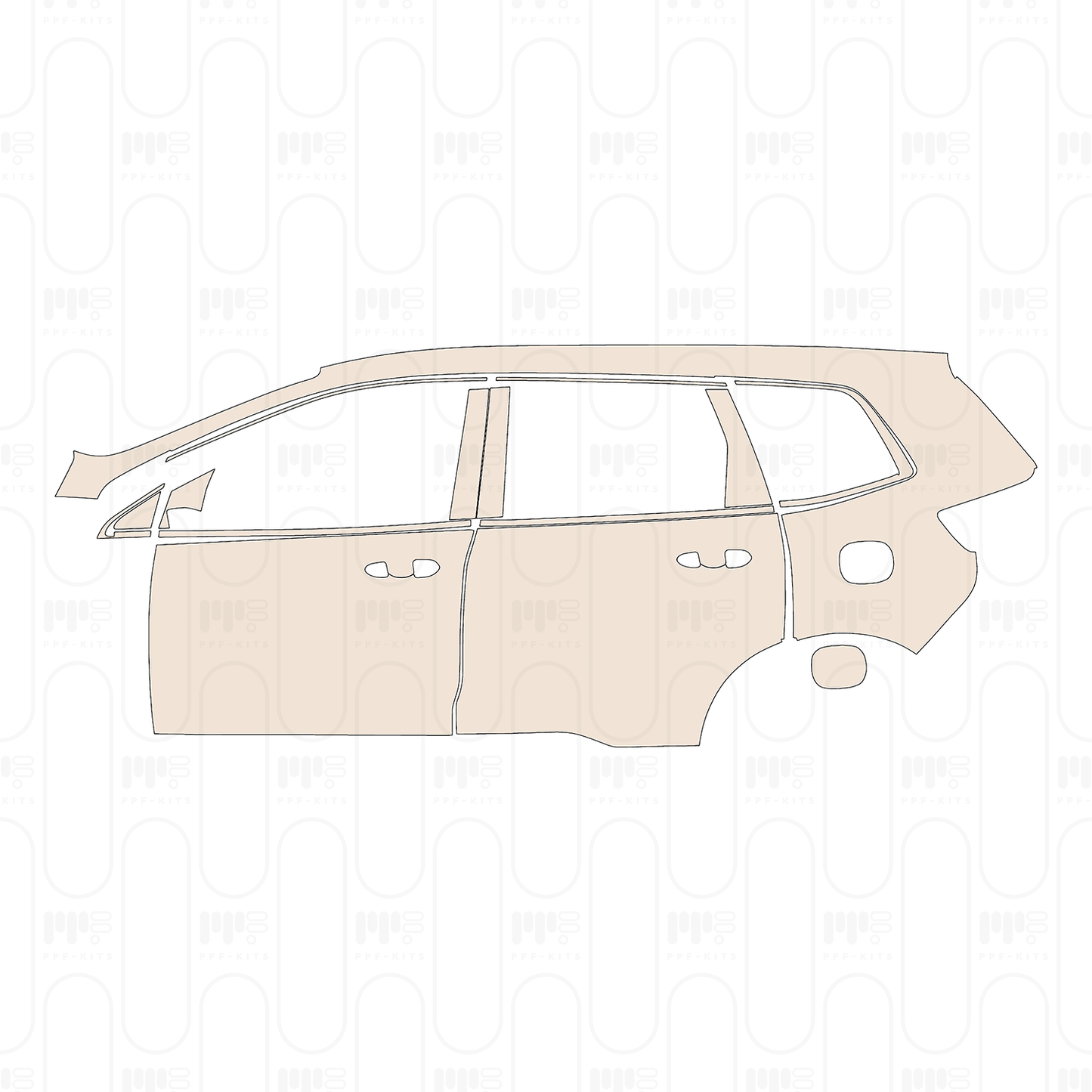 PPF precortado Ford EDGE Base 2022