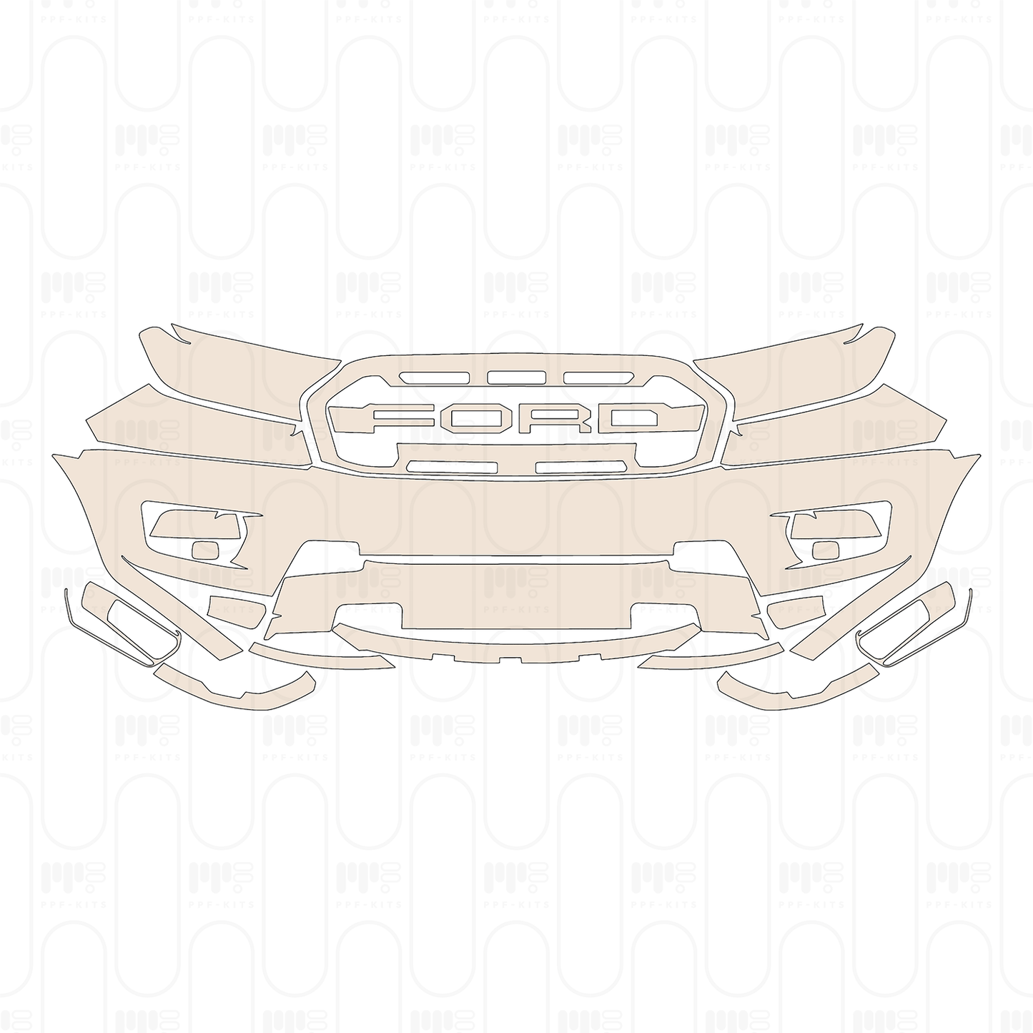 PPF precortado Ford Ranger (EU) Raptor 2022