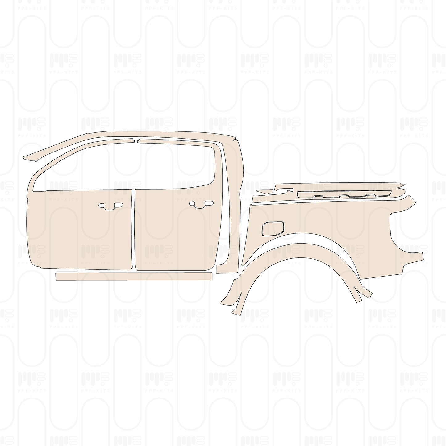 PPF precortado Ford Ranger (EU) Raptor 2022