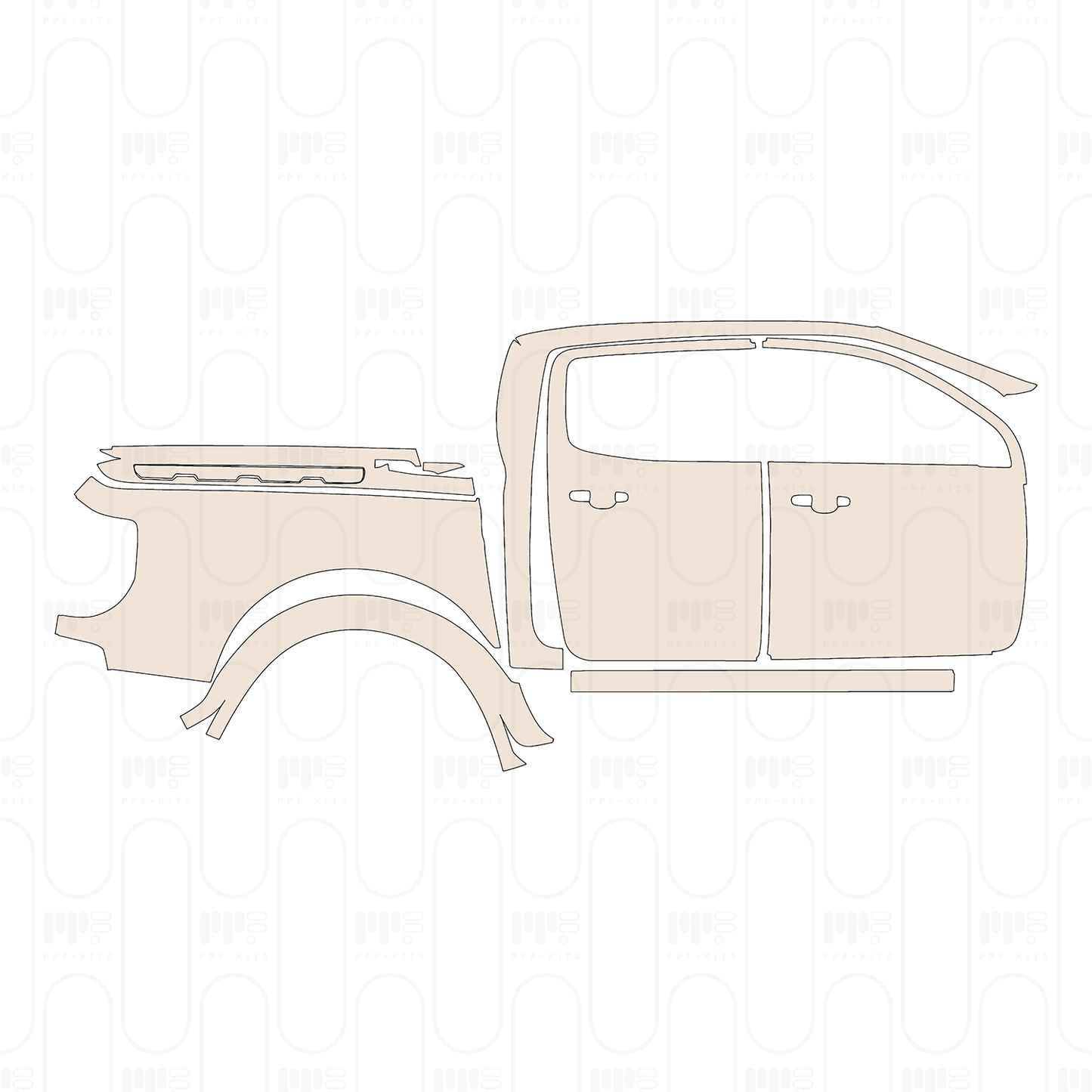 PPF precortado Ford Ranger (EU) Raptor 2022
