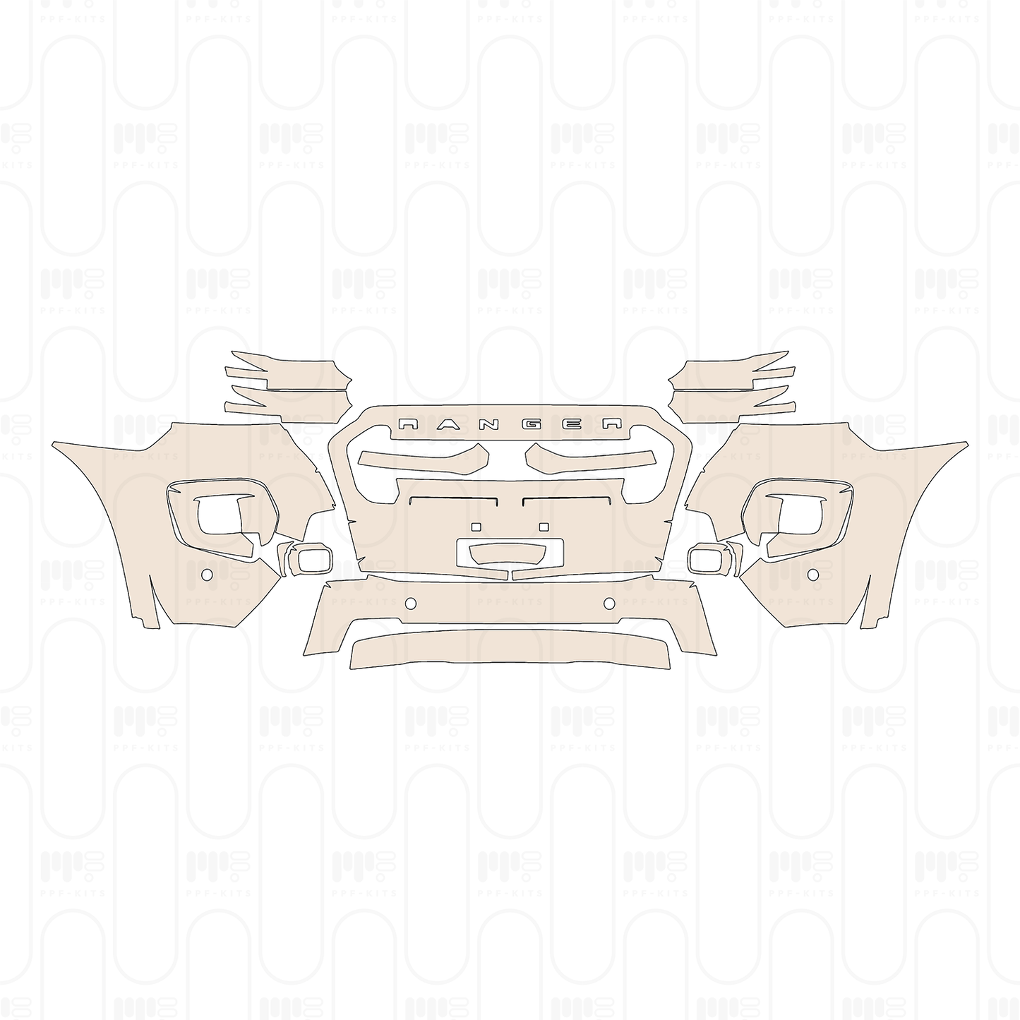 PPF precortado Ford Ranger (EU) Wildtrak 2022