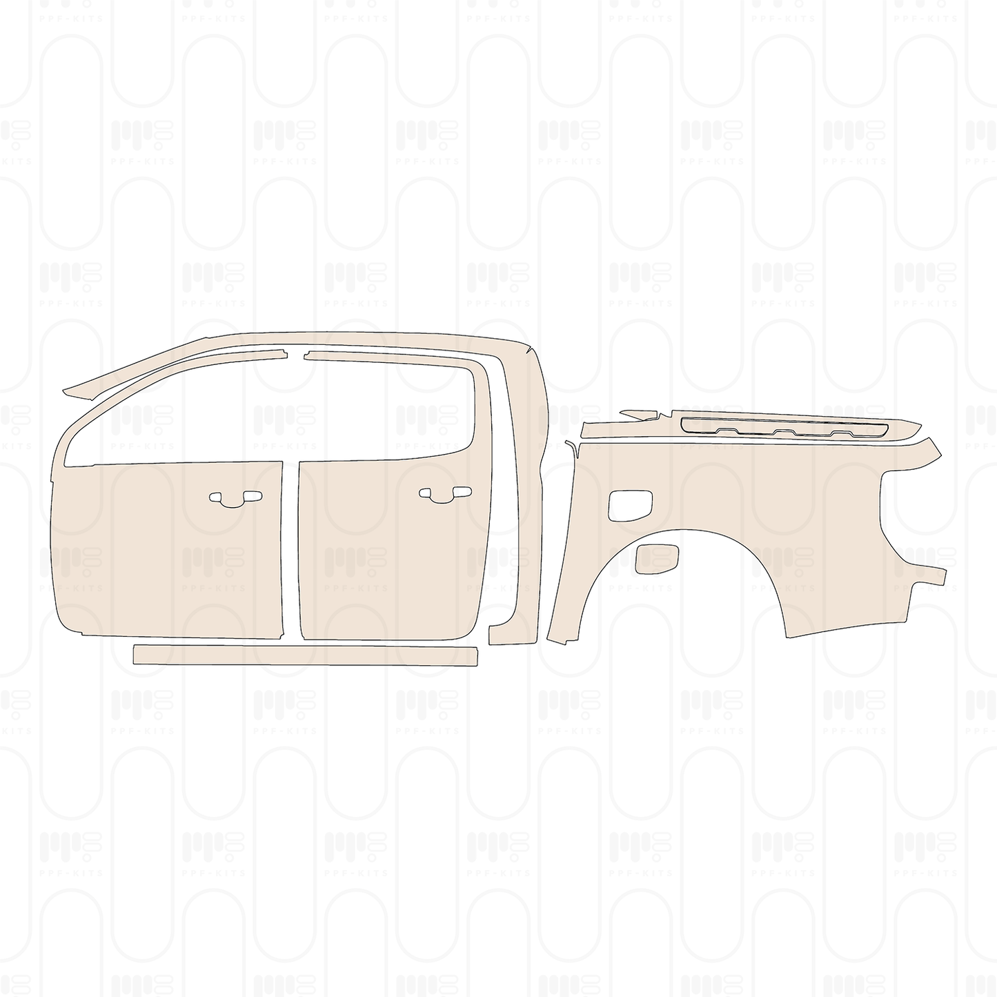 PPF precortado Ford Ranger (EU) Wildtrak 2022