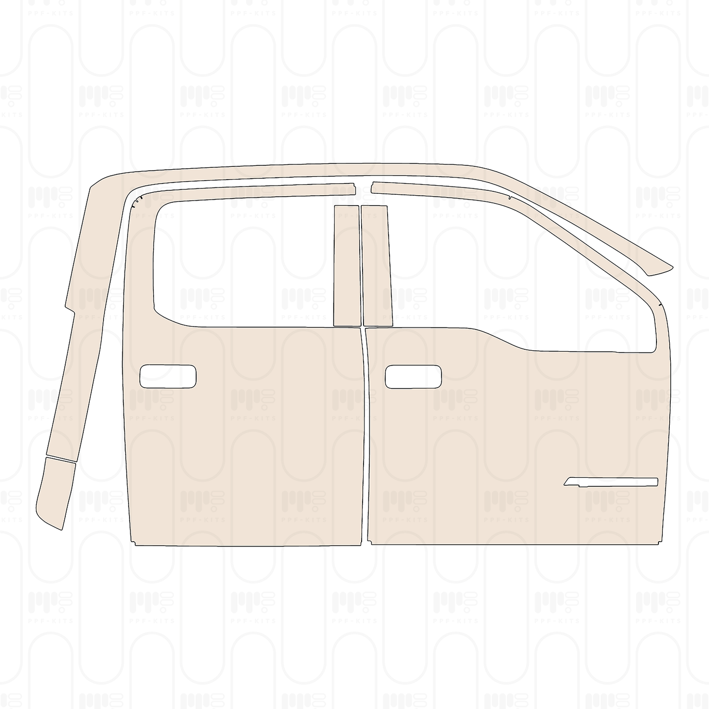Pre-Cut PPF Ford Super Duty F-250 Crew Cab Platinum 2022