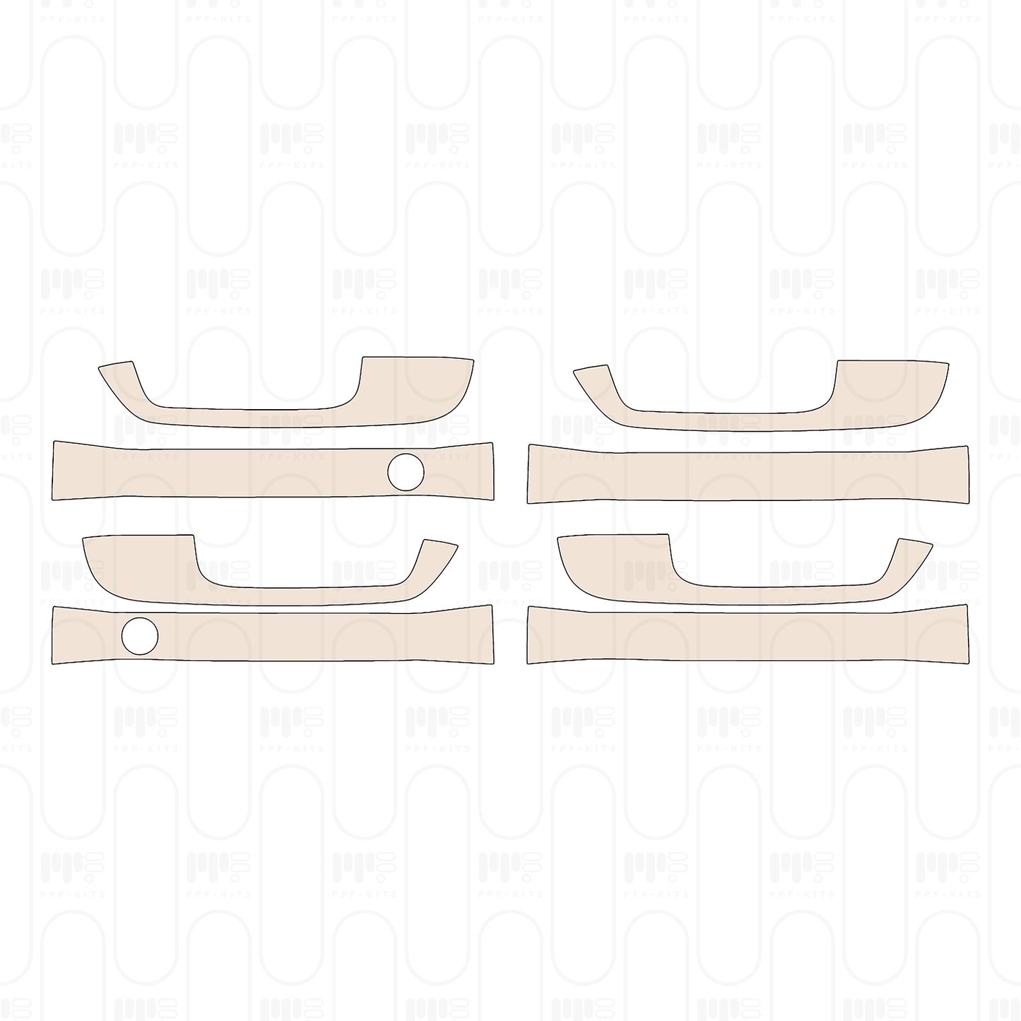 Pre-Cut PPF Ford Super Duty F-250 Crew Cab XLT 2022