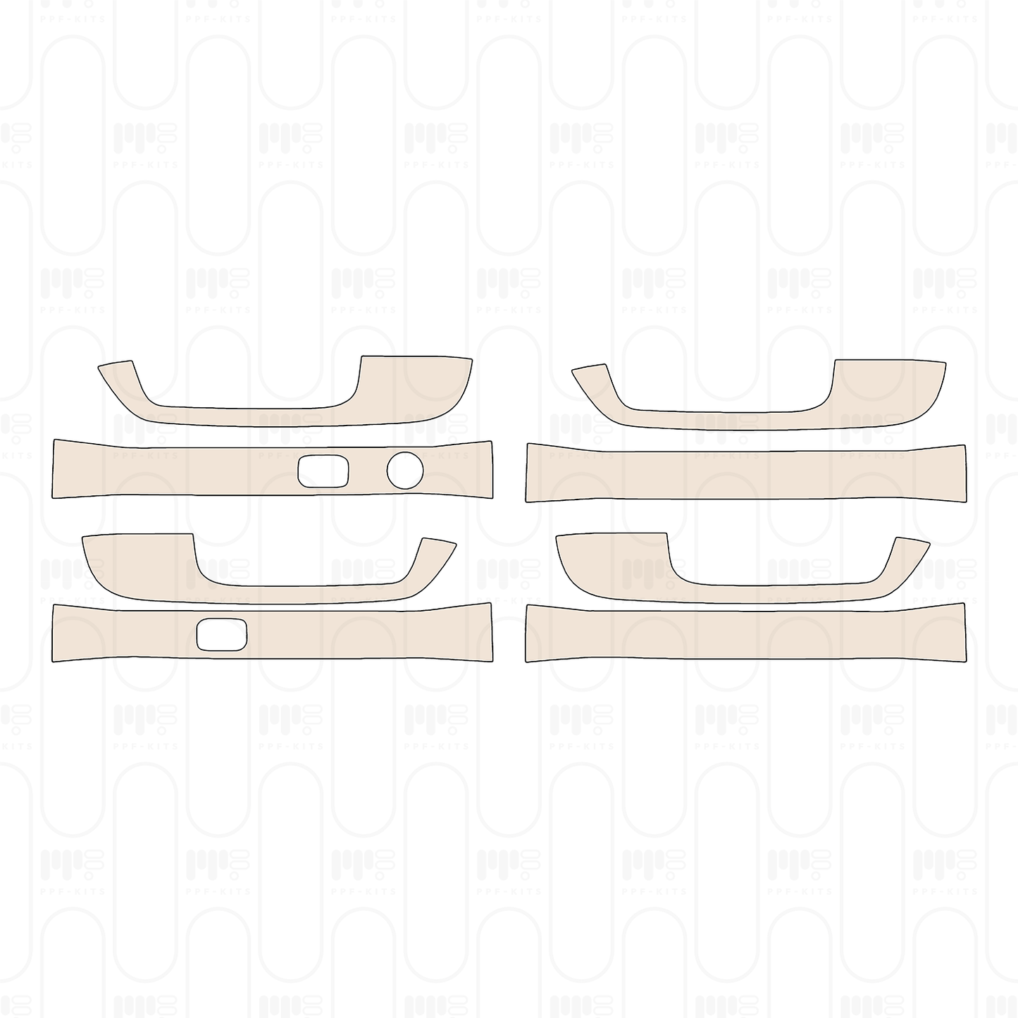 Pre-Cut PPF Ford Super Duty F-250 Crew Cab Platinum 2022