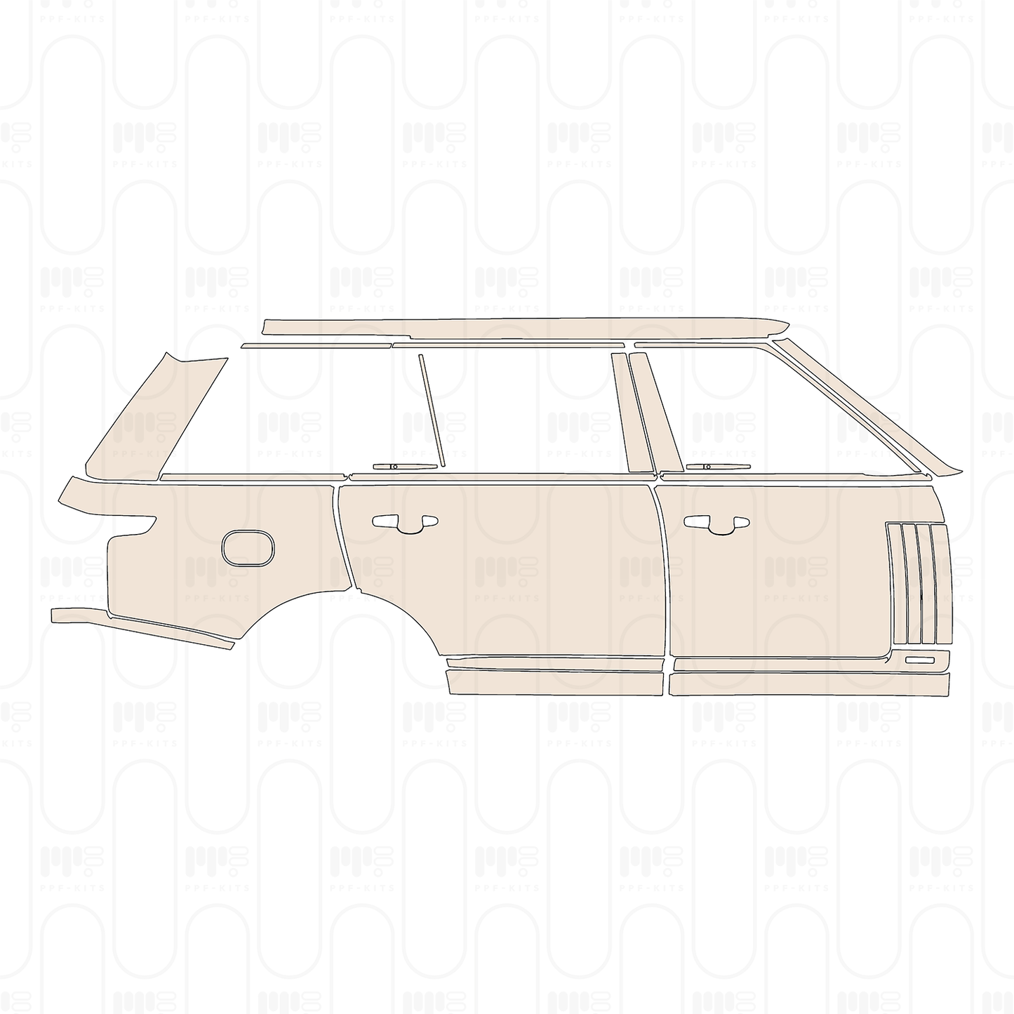 PPF precortado Land Rover Range Rover Extended Wheelbase Base 2022