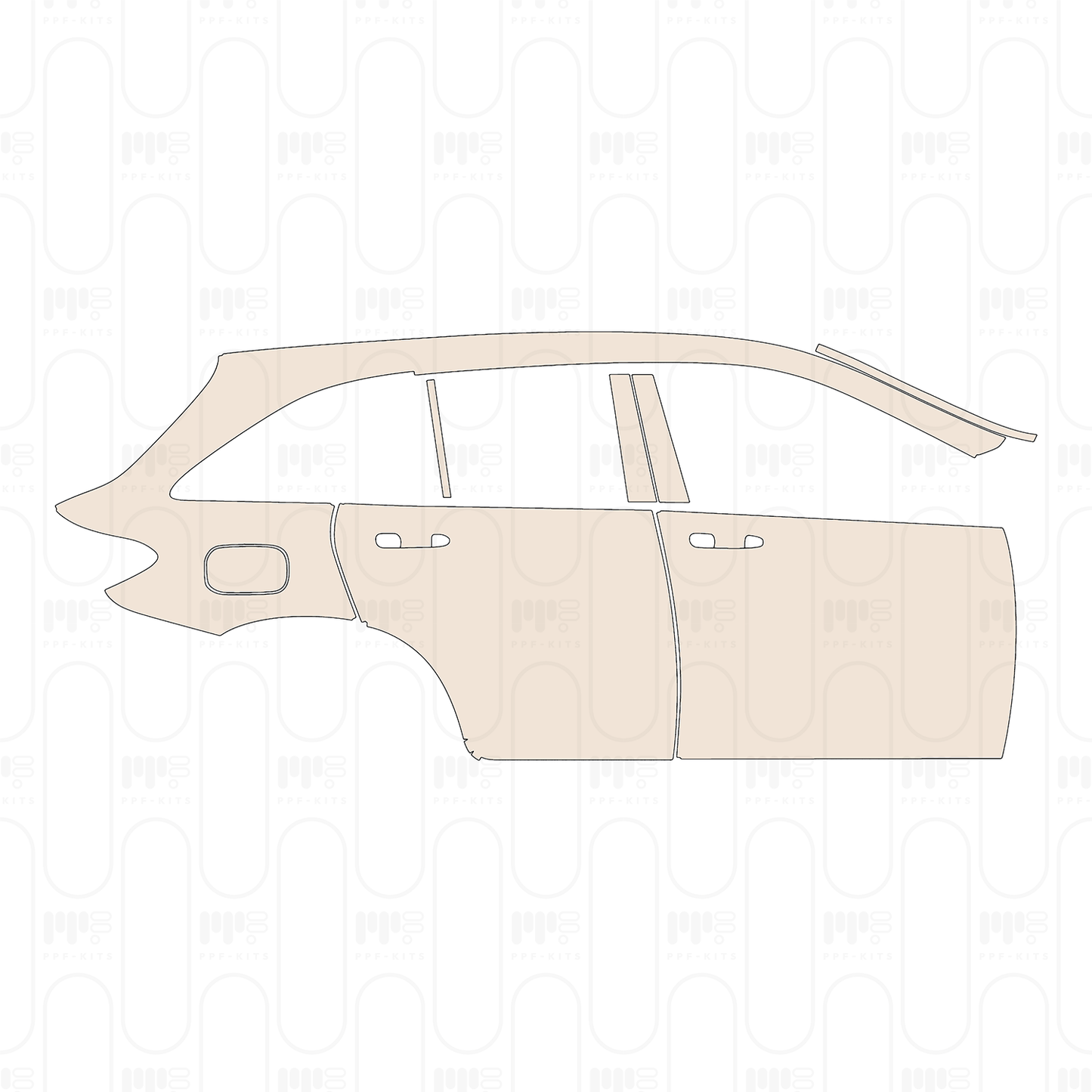 Pre-Cut PPF Mercedes-Benz GLC SUV Standard Wheelbase (GLC) Base 2022