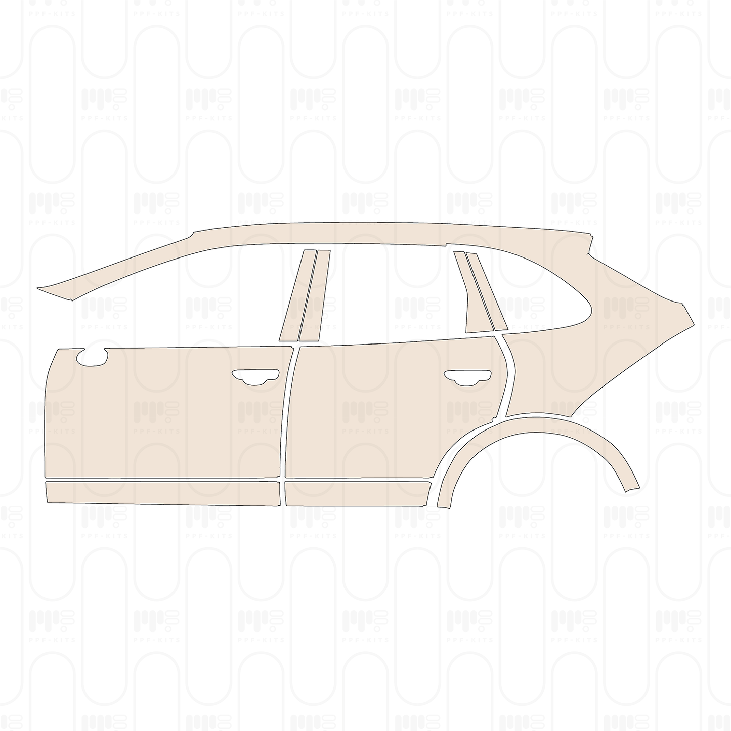 Pre-Cut PPF Porsche Cayenne GTS 2017