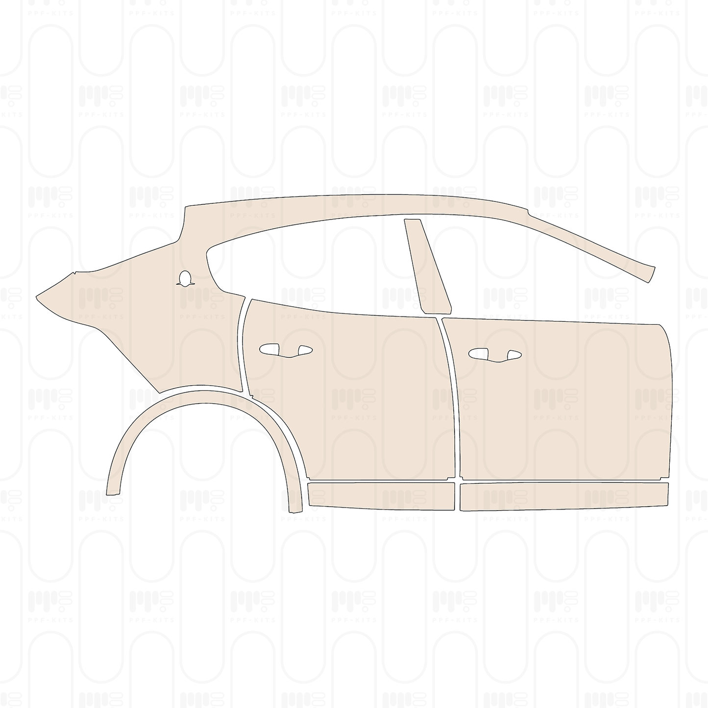 Pre-Cut PPF Maserati Levante S Base 2018