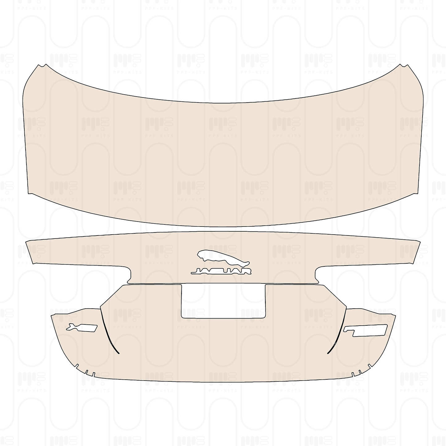 Pre-Cut PPF Jaguar XE (Standard Wheelbase) Base 2020
